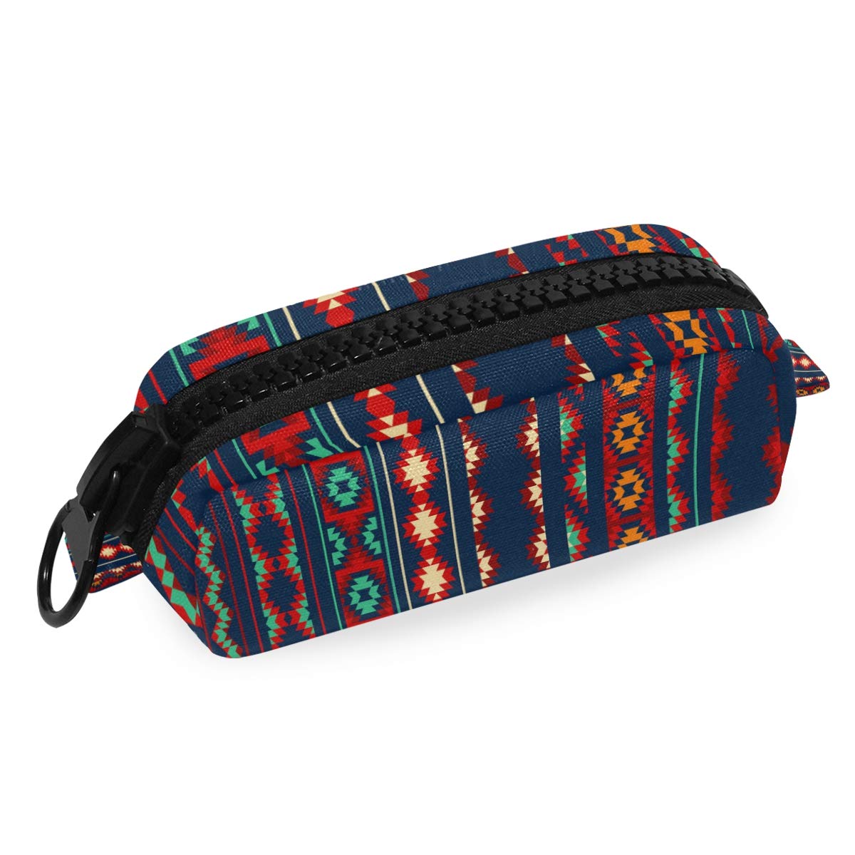Colorful Striped Large Capacity Makeup Pouch with Zipper - Perfect for Pens, Pencils, Markers & Cosmetics - Ideal for School, Office & Travel Organization