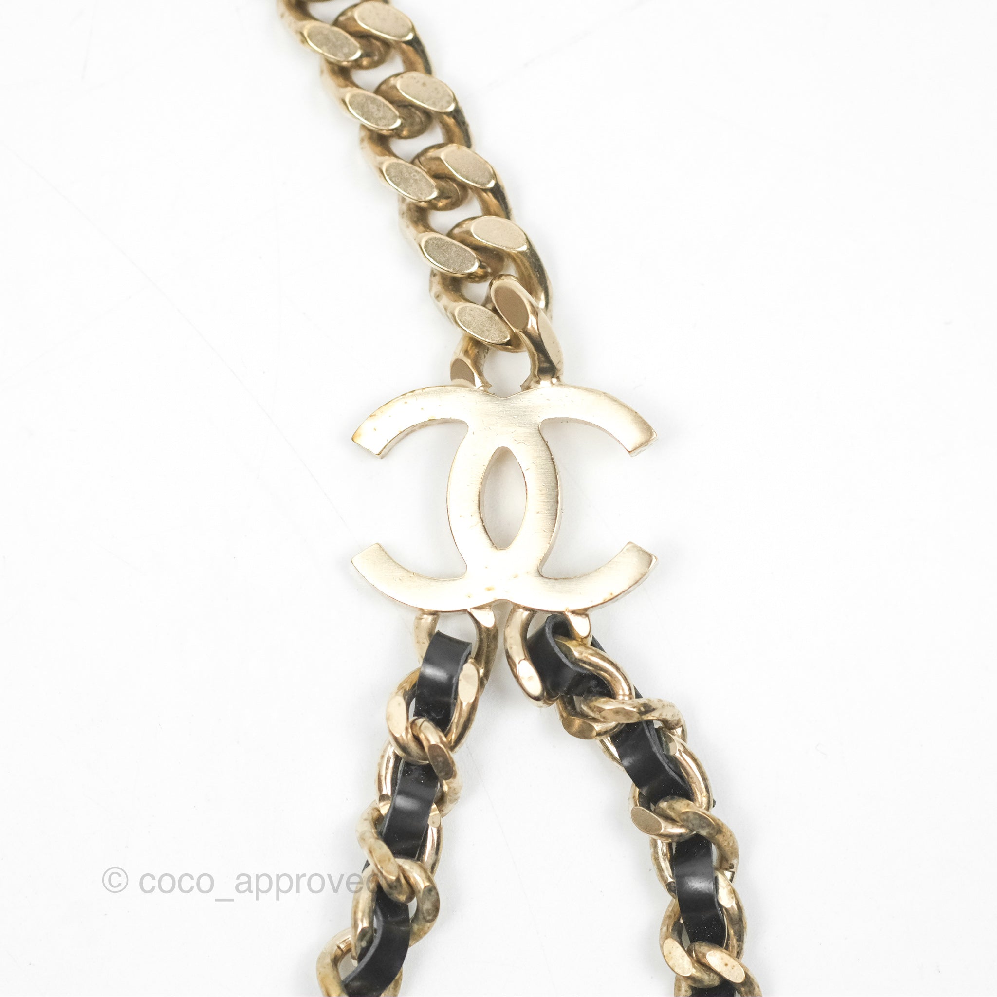 Chanel CC Woven Chain Belt with Gold Hardware - Luxury Fashion Accessory for Women | Perfect for Parties, Weddings & Evening Events
