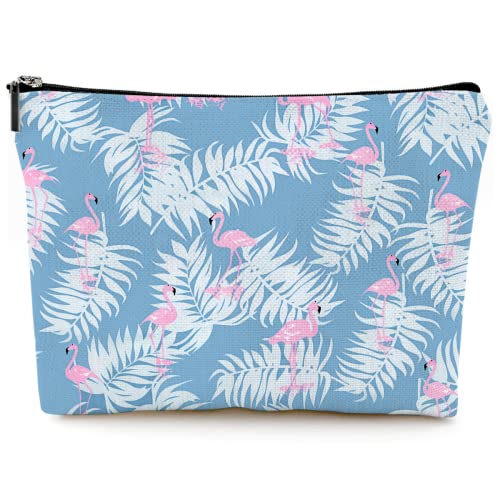 Flamingo Makeup Bags-Blue