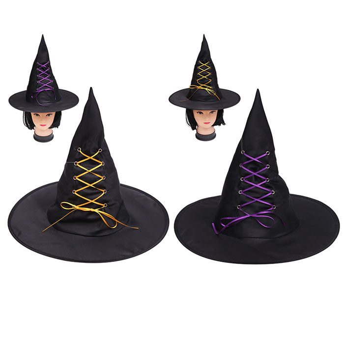 Witch Hat for Halloween Costume & Cosplay - Pointed Black Witch Hat for Adults & Kids - Perfect for Halloween Parties, Witch Costumes, and Themed Events