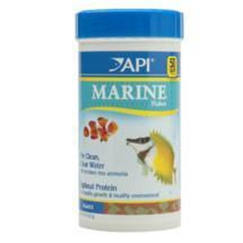 API Marine Flakes 60g - Premium Fish Food for Saltwater & Reef Aquariums - Ideal for Clownfish, Tangs, Angelfish & More - Enhances Color & Health - Perfect for Daily Feeding & Nutrition Boost
