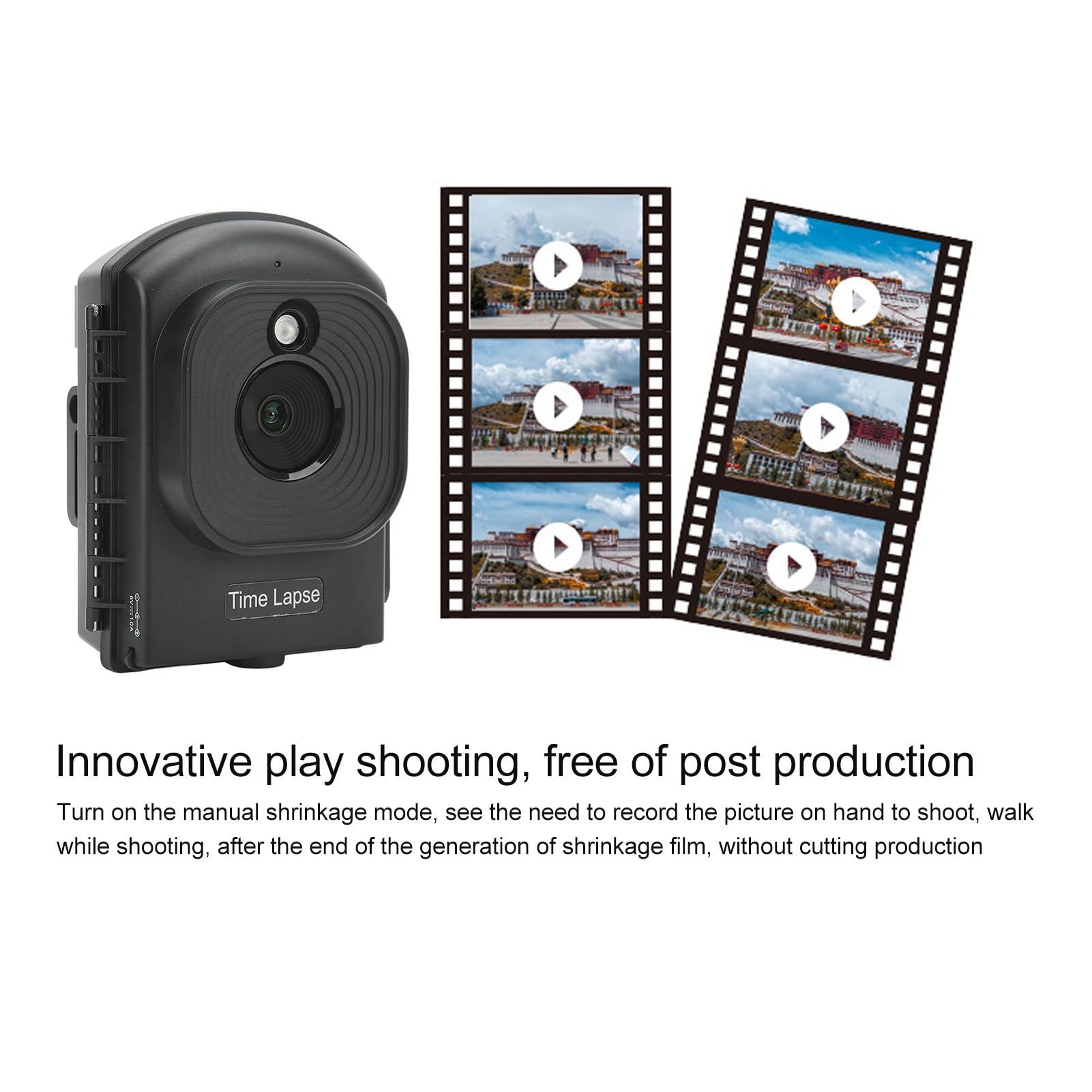 GRCFUMO 1080P HD Time Lapse Camera with Wide Angle Lens - Outdoor Photography, Low Light Performance, Full Color Capture - Perfect for Nature, Construction & Event Timelapse Videos