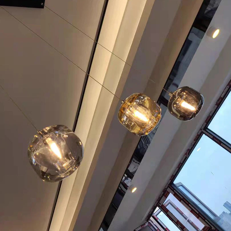 Modern Cubie Chandelier - Elegant Crystal Ceiling Light Fixture for Dining Room, Living Room & Bedroom | Perfect for Home Decor & Wedding Venues