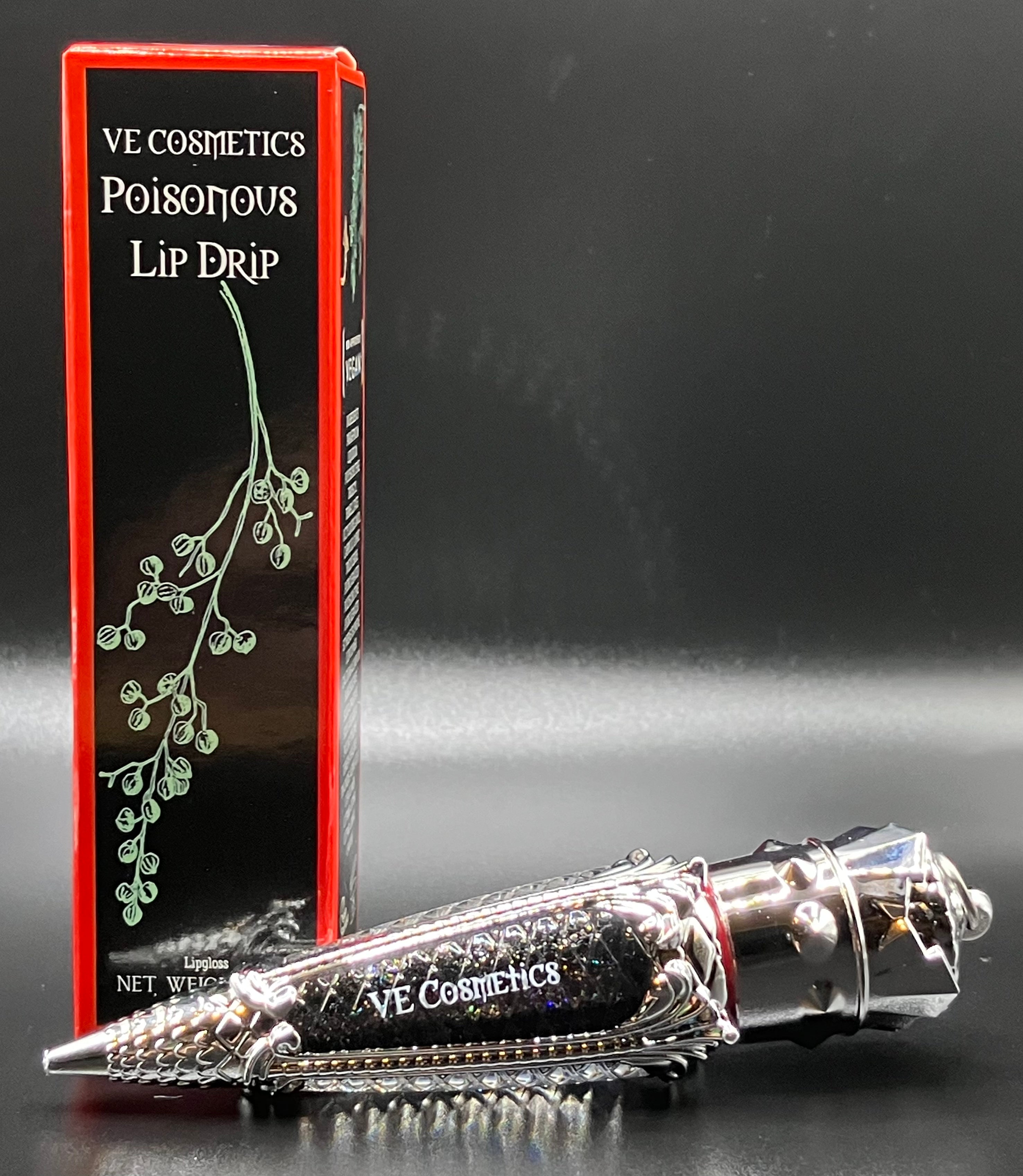 NightShade Poisonous Lip Drip Gloss - Long Lasting Hydrating Lip Gloss for Women, Perfect for Halloween Makeup & Cosplay Looks