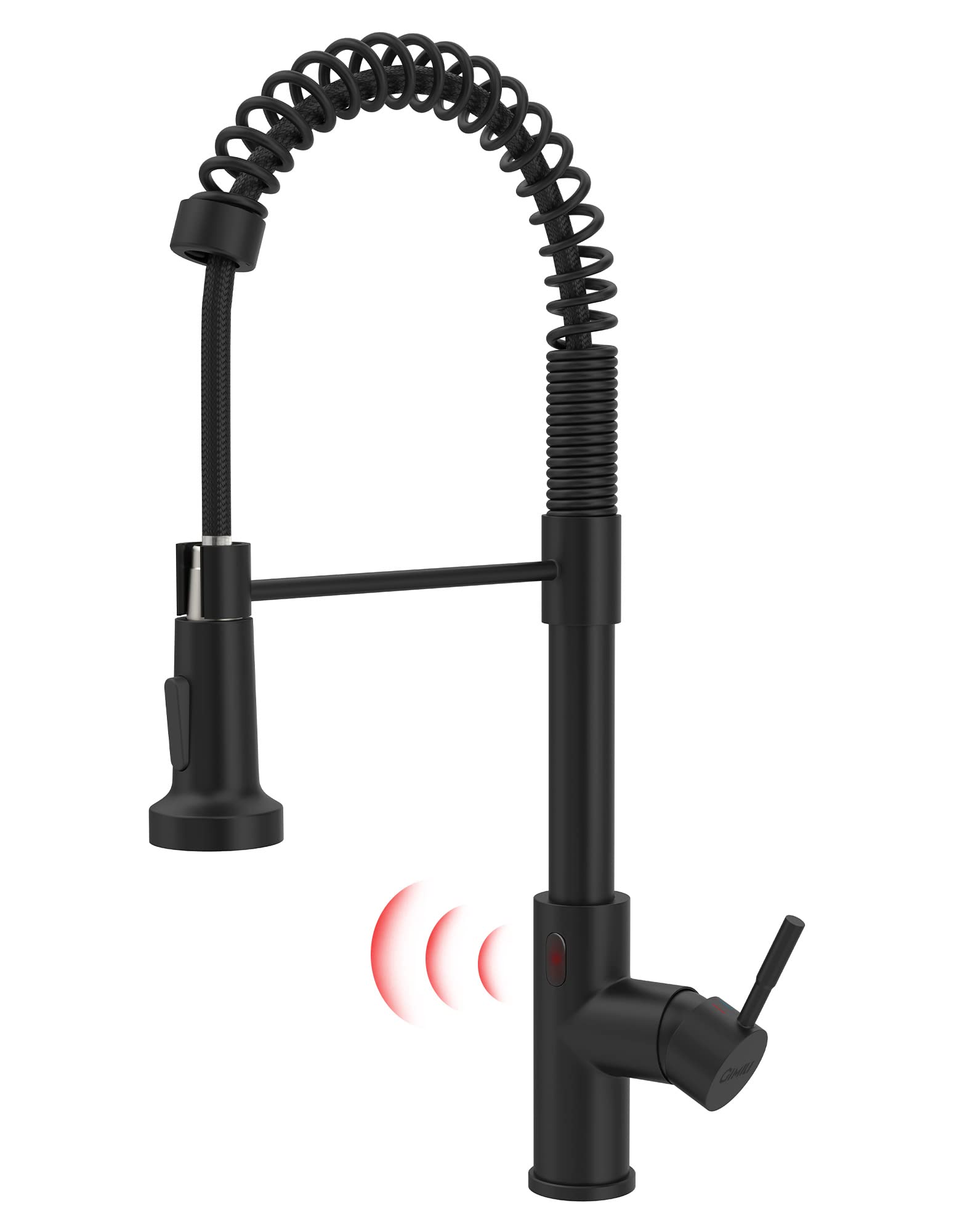 Smart Touchless Kitchen Faucet - Matte Black Motion Sensor with Pull-Down Sprayer for Modern Kitchens