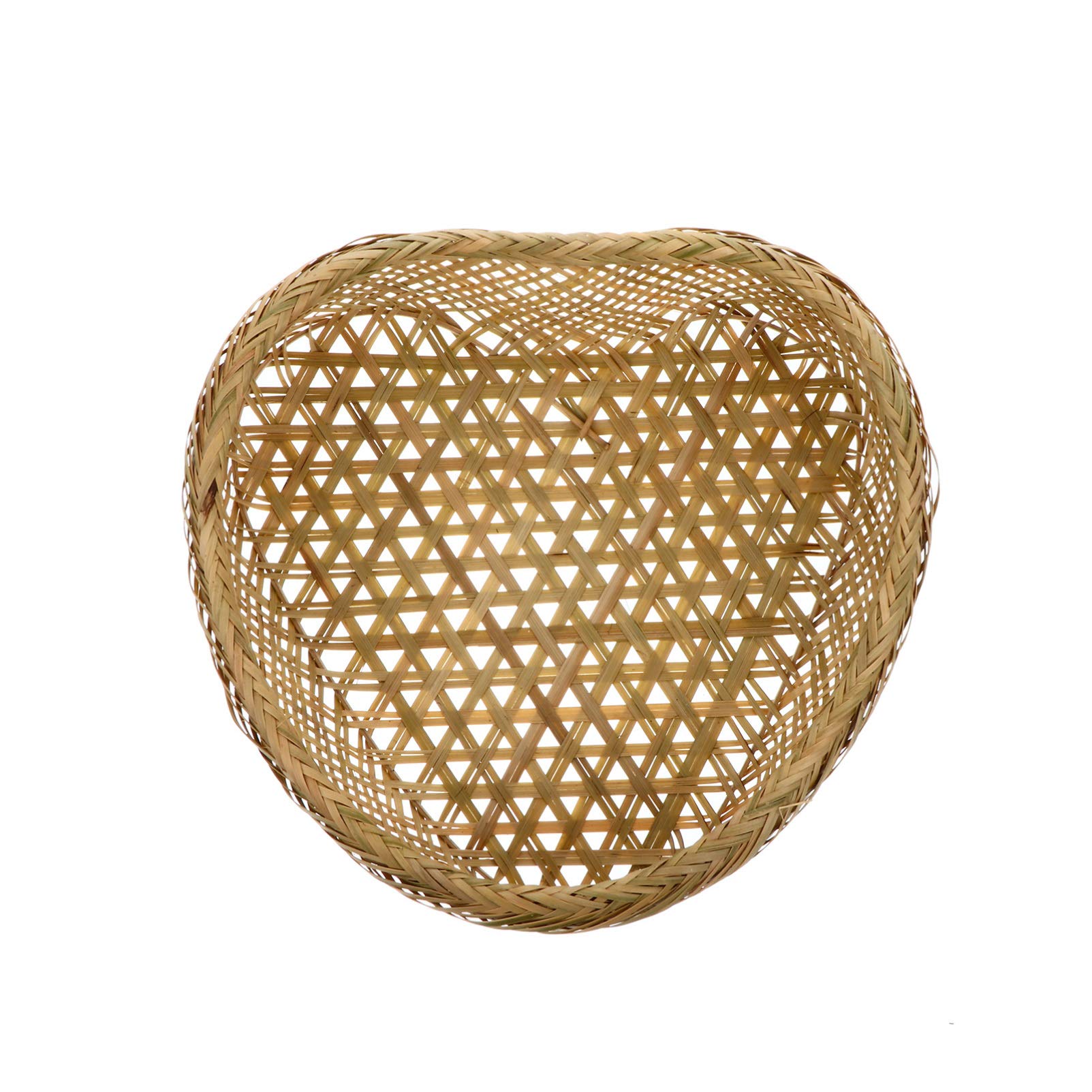 IMIKEYA Rustic Heart Shaped Flower Basket - Handwoven Bamboo Decorative Basket for Easter, Fruits, Vegetables, Clothes & Books (20.5X24CM) | Perfect for Home Decor, Kitchen Storage & Gift Giving