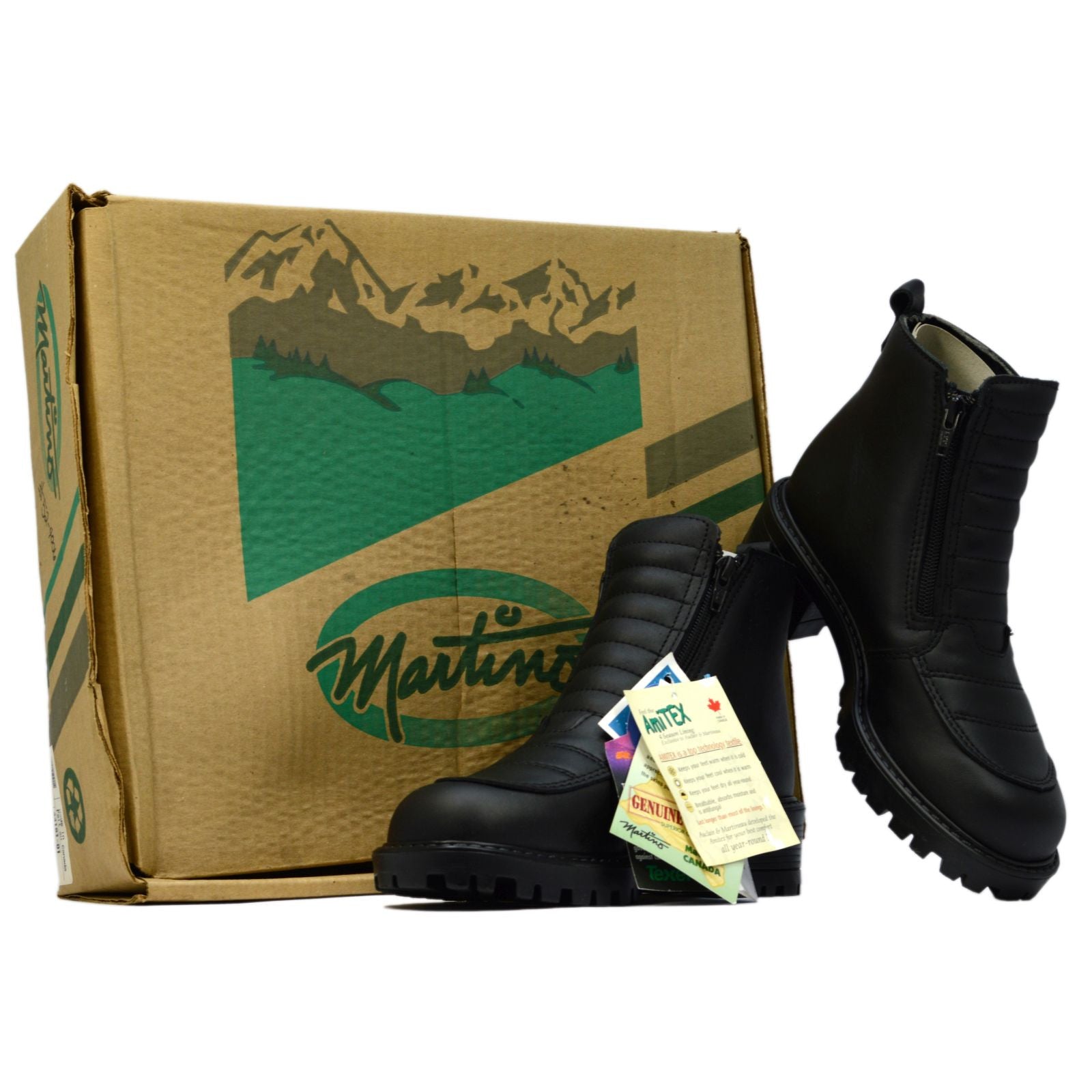 Vintage Martino Ladies Black Walker Boots Size 6 - Style #44161 (NOS) - Perfect for Hiking, Outdoor Adventures & Casual Wear