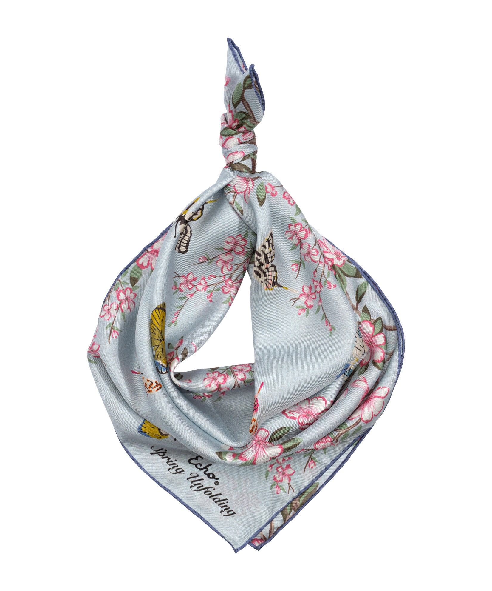 Spring Unfolding 23 Silk Bandana - Premium Fashion Scarf for Women & Men - Elegant Accessory for Outfits, Parties & Travel | Soft & Breathable Silk Material