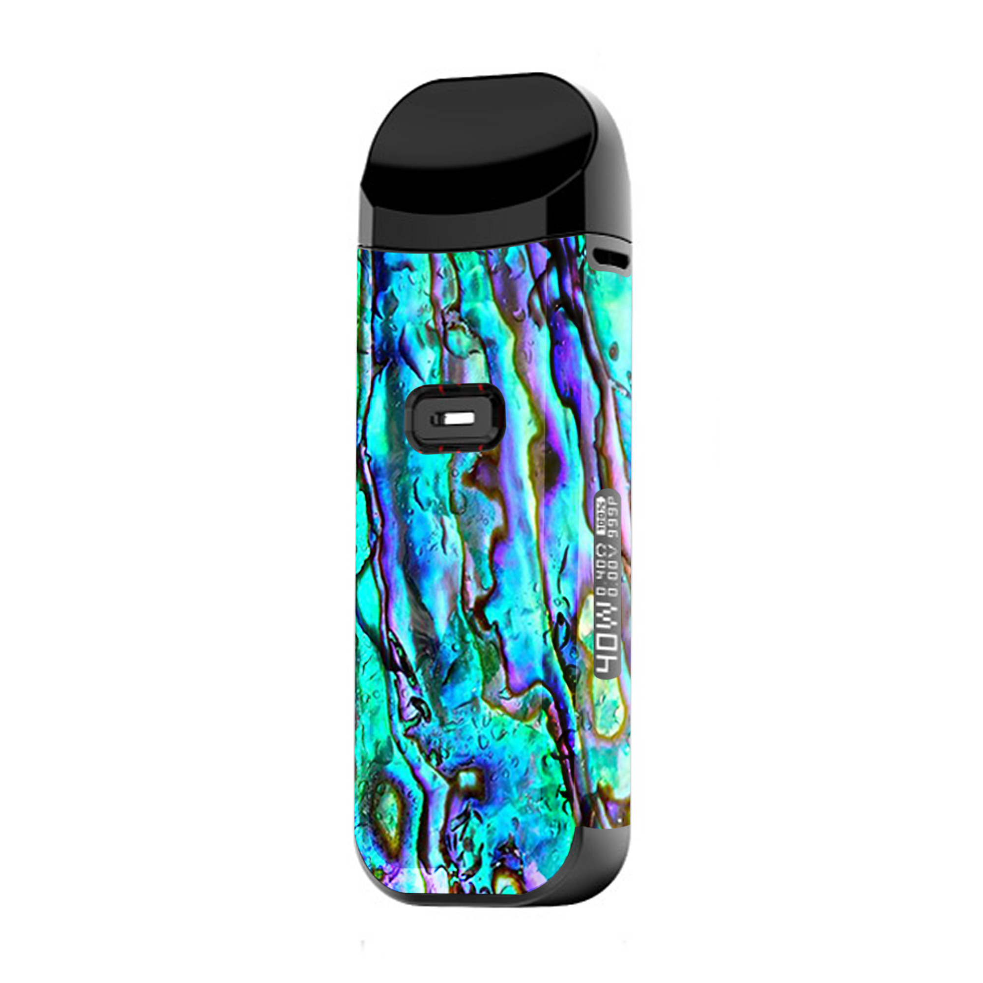 Premium Abalone Ripples Green Blue Purple Replacement Skin Cover for Smok Nord 2 Vape Pod - Stylish Protection for Everyday Use & Travel