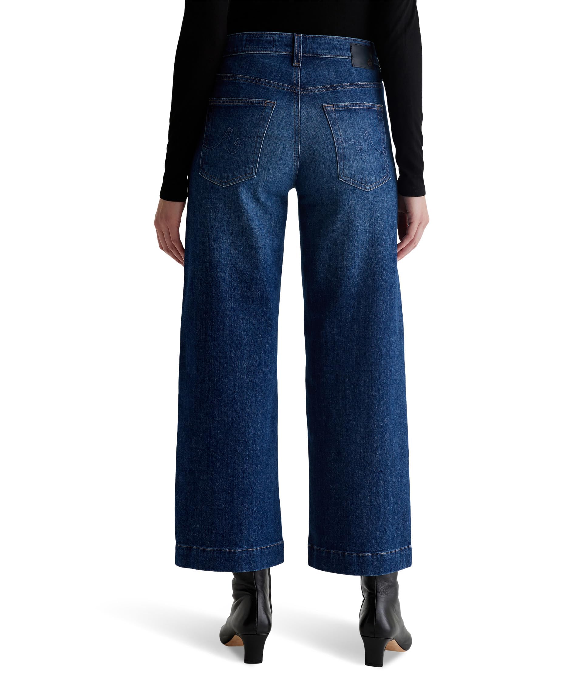 Women's Saige Mid Rise Wide Leg Jeans - Comfortable Stretch Denim Pants for Casual Wear & Everyday Outfits | Perfect for Work, Travel & Weekend Style