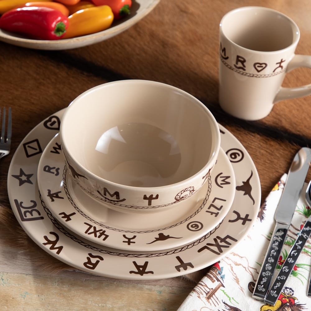 Premium 16-Piece Dinnerware Set - Porcelain Tableware for 4, Dishwasher & Microwave Safe - Elegant Dinner Plates, Salad Plates, Bowls & Mugs - Perfect for Family Dinners, Parties & Restaurant Use