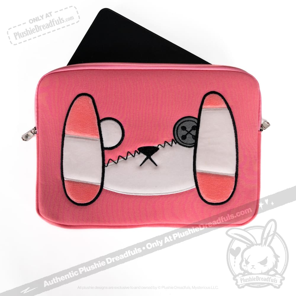 Plushie Dreadfuls BPD Rabbit Themed Zip Tablet & Laptop Sleeve Case - Perfect for Work, School & Travel Protection