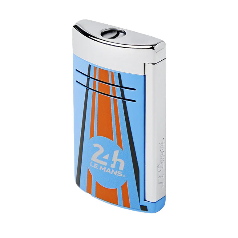 ST Dupont Le Mans Maxijet Orange & Chrome Luxury Lighter - Premium Windproof Butane Lighter for Cigars, Cigarettes & Outdoor Use