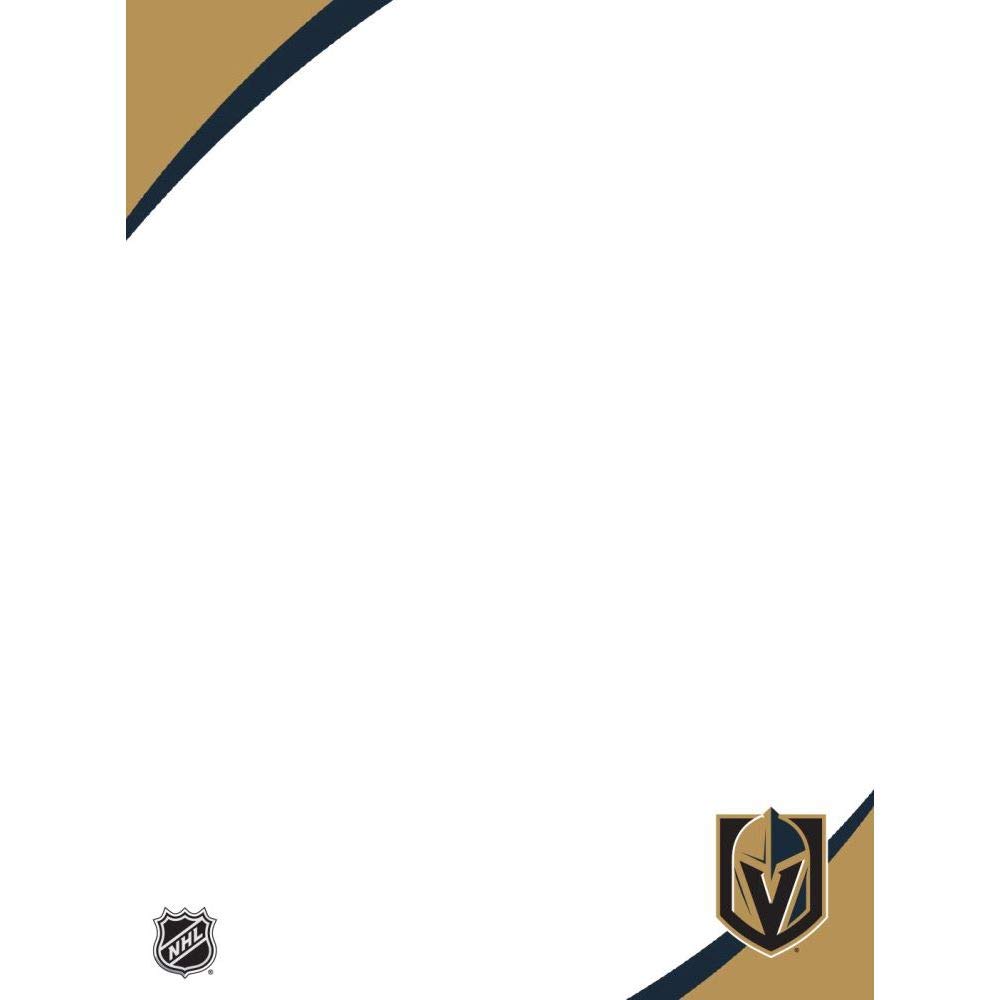 Turner Sports Vegas Golden Knights Note Pad - Officially Licensed NHL Notebook for Fans, Office & School Supplies (8127110) - Perfect for Game Day Notes, Work Tasks & Classroom Writing