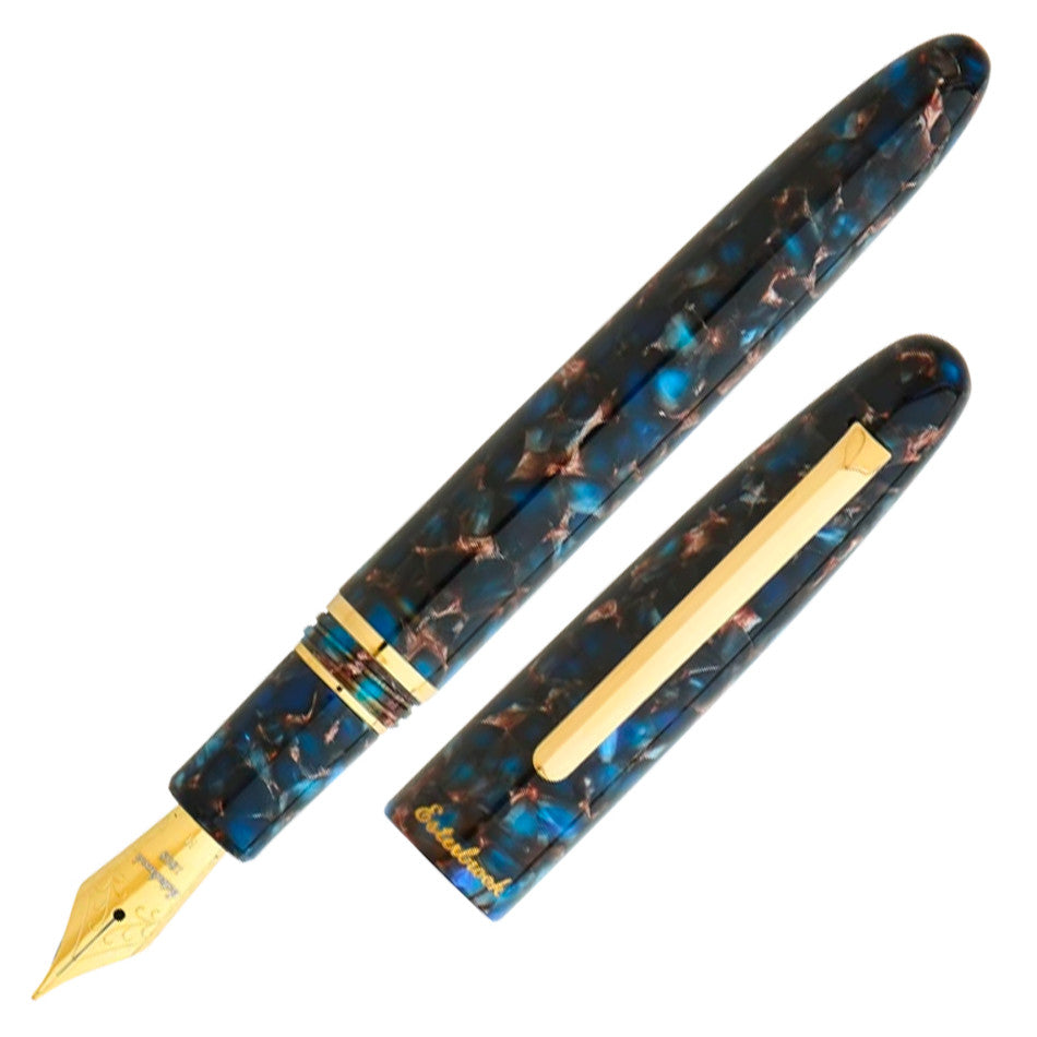 Esterbrook Estie Fountain Pen Nouveau Bleu with Gold Trim - Premium Writing Instrument for Calligraphy, Journaling & Business Signatures