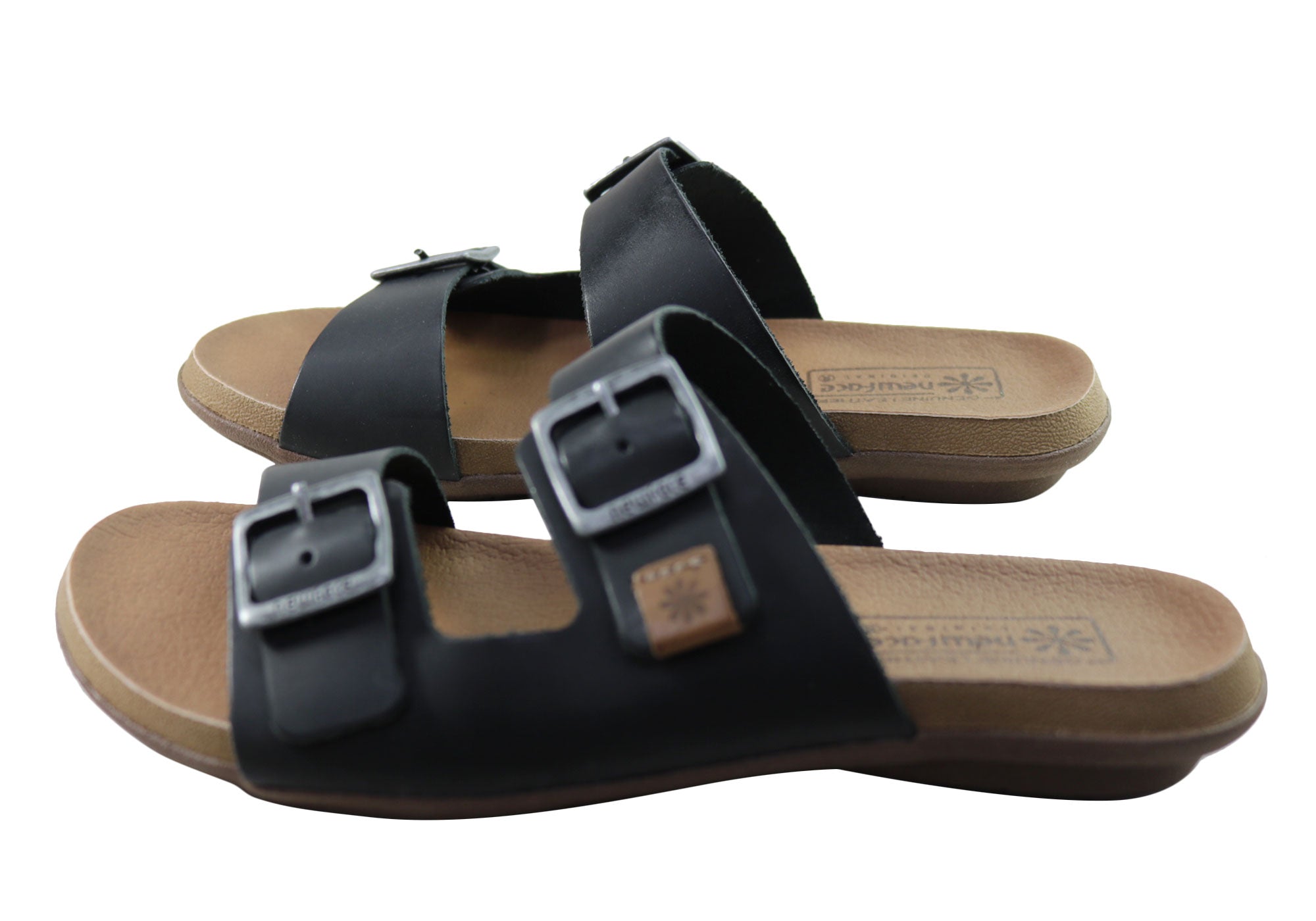 Silvan Women's Comfort Leather Slides Sandals - Soft Brazilian Leather - Perfect for Home, Poolside & Summer Outings