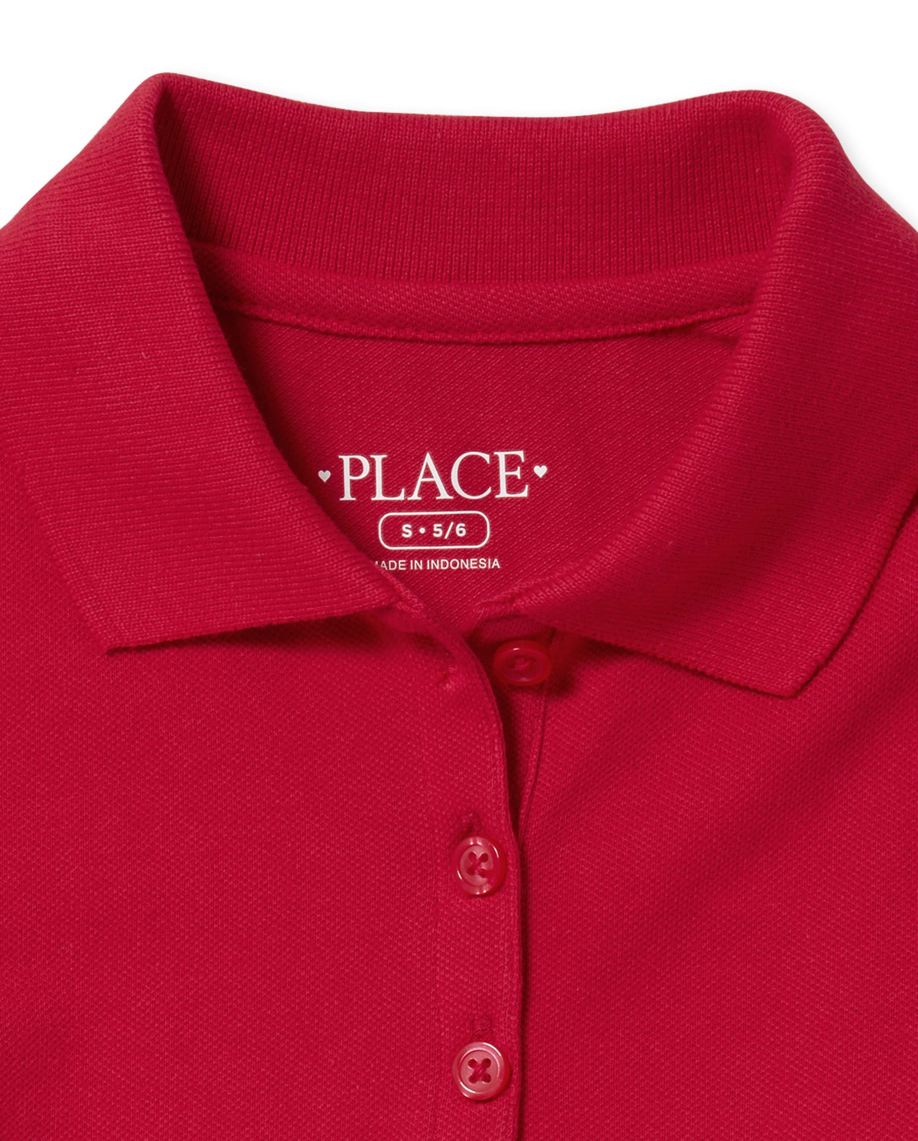 The Children's Place Boys' 3-Pack Short Sleeve Pique Polo Shirts - Soft Cotton Casual Tees for School, Play & Everyday Wear