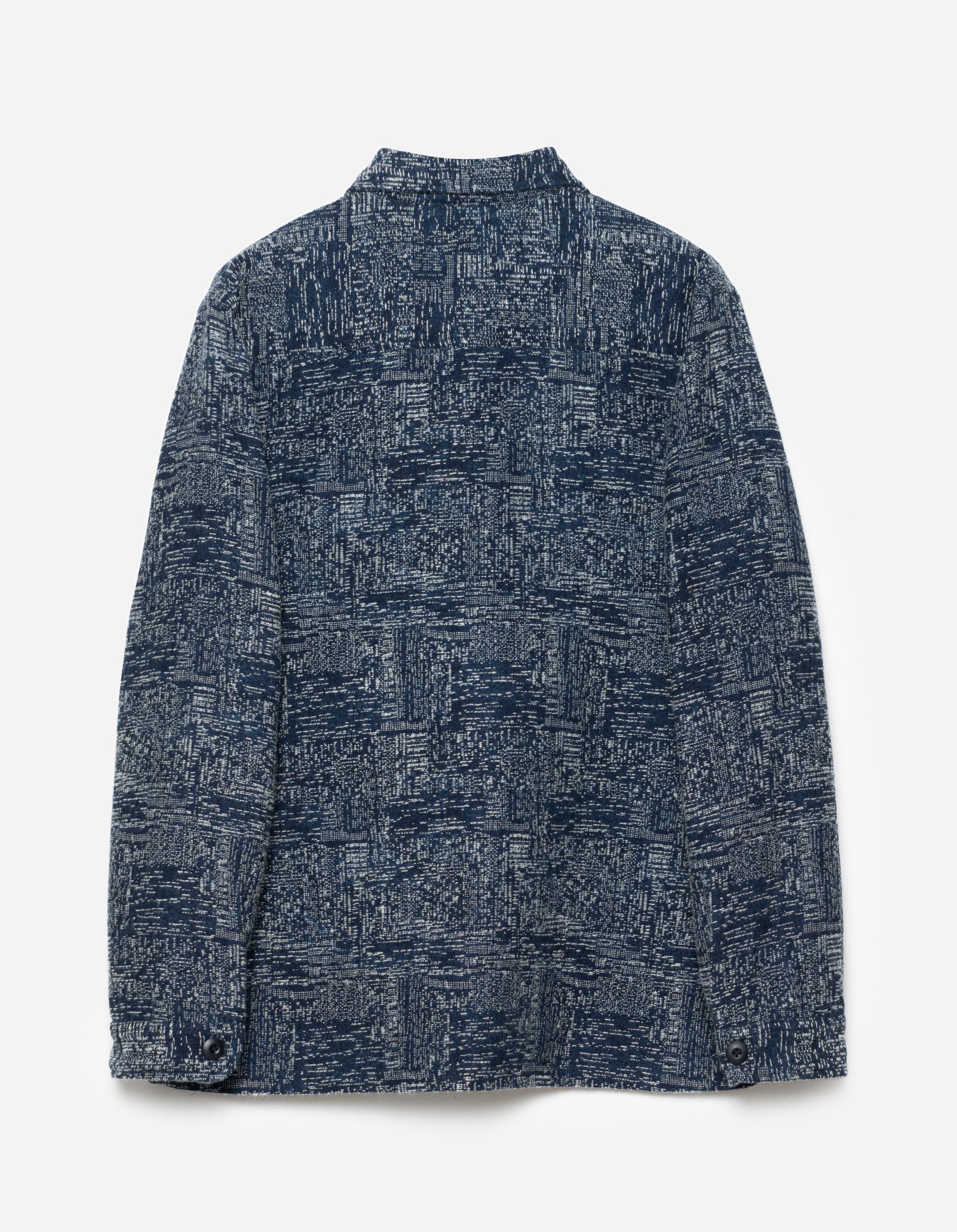 Premium Sashiko Utility Shirt - Indigo Blue Japanese Workwear - Durable Cotton Shirt for Outdoor Activities, Hiking & Casual Wear