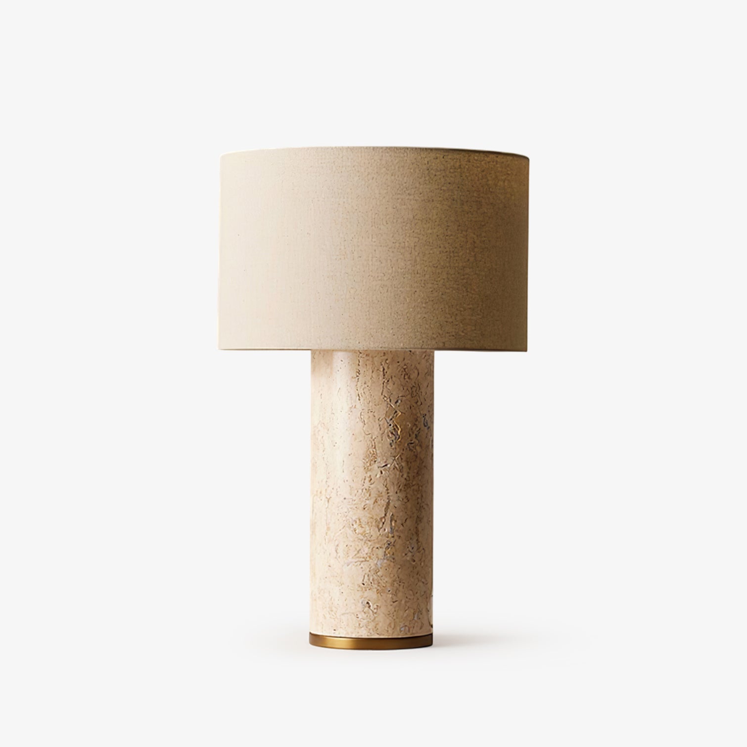 Aria Stone Table Lamp - Modern Bedside & Living Room Lighting for Home Decor | Dimmable LED Nightstand Lamp for Bedroom, Office, or Study