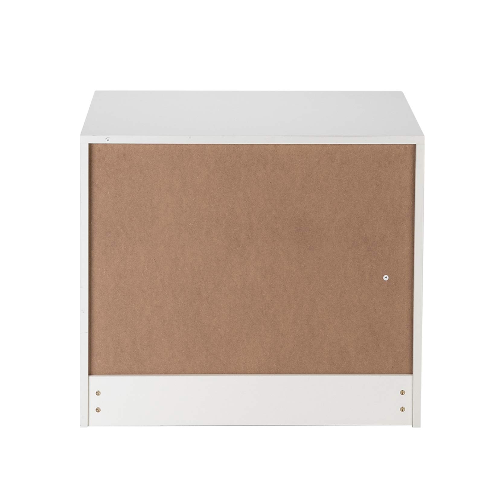 Henf 3 Drawer Wooden Dresser - Modern Chest of Drawers, Nightstand & End Table with Storage for Bedroom, Living Room & Hallway - Perfect for Small Space Organization & Home Decor (White)