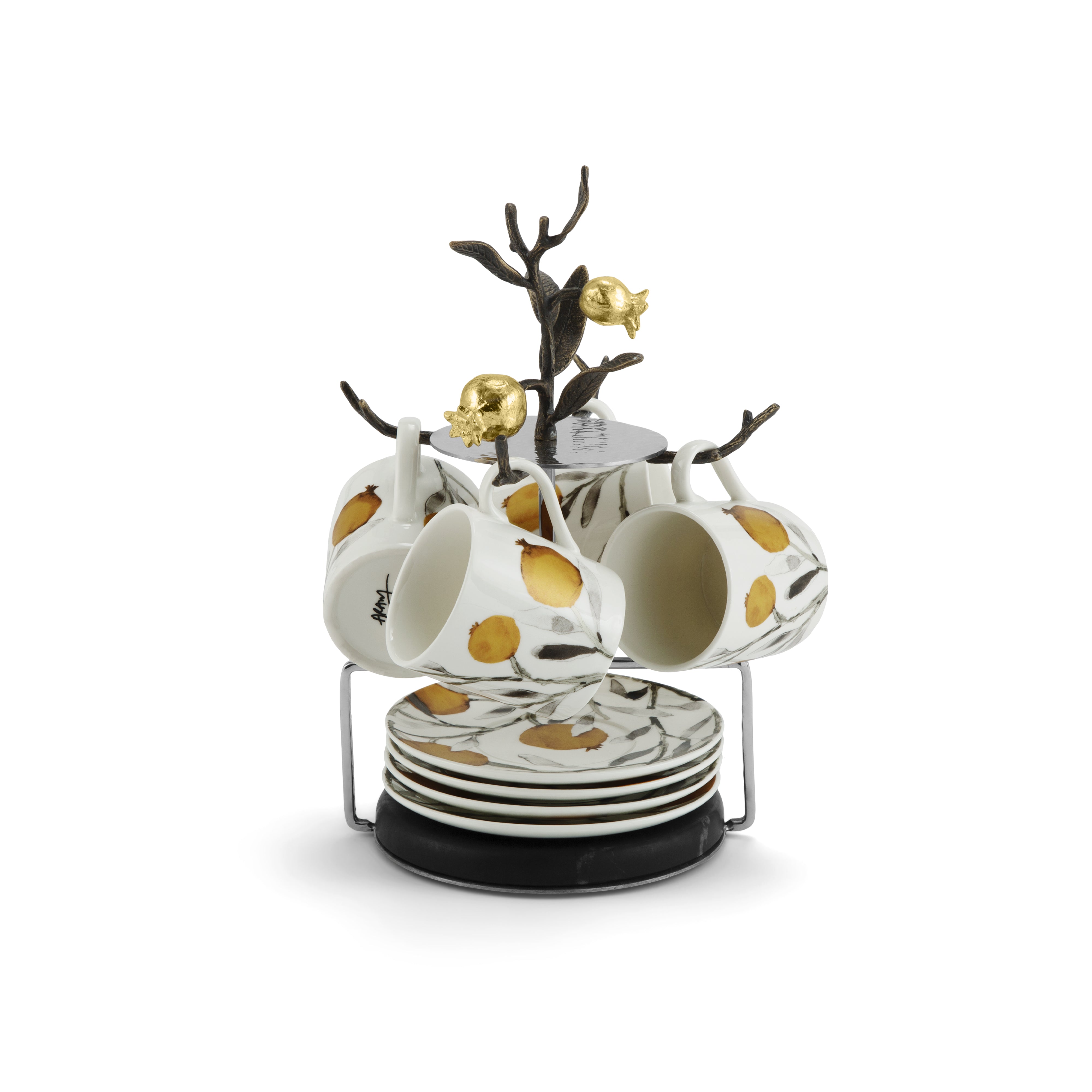 Premium Pomegranate Demitasse Cups - Elegant Espresso & Tea Set for Home, Cafe, and Gifting - Perfect for Afternoon Tea, Coffee Breaks & Dinner Parties