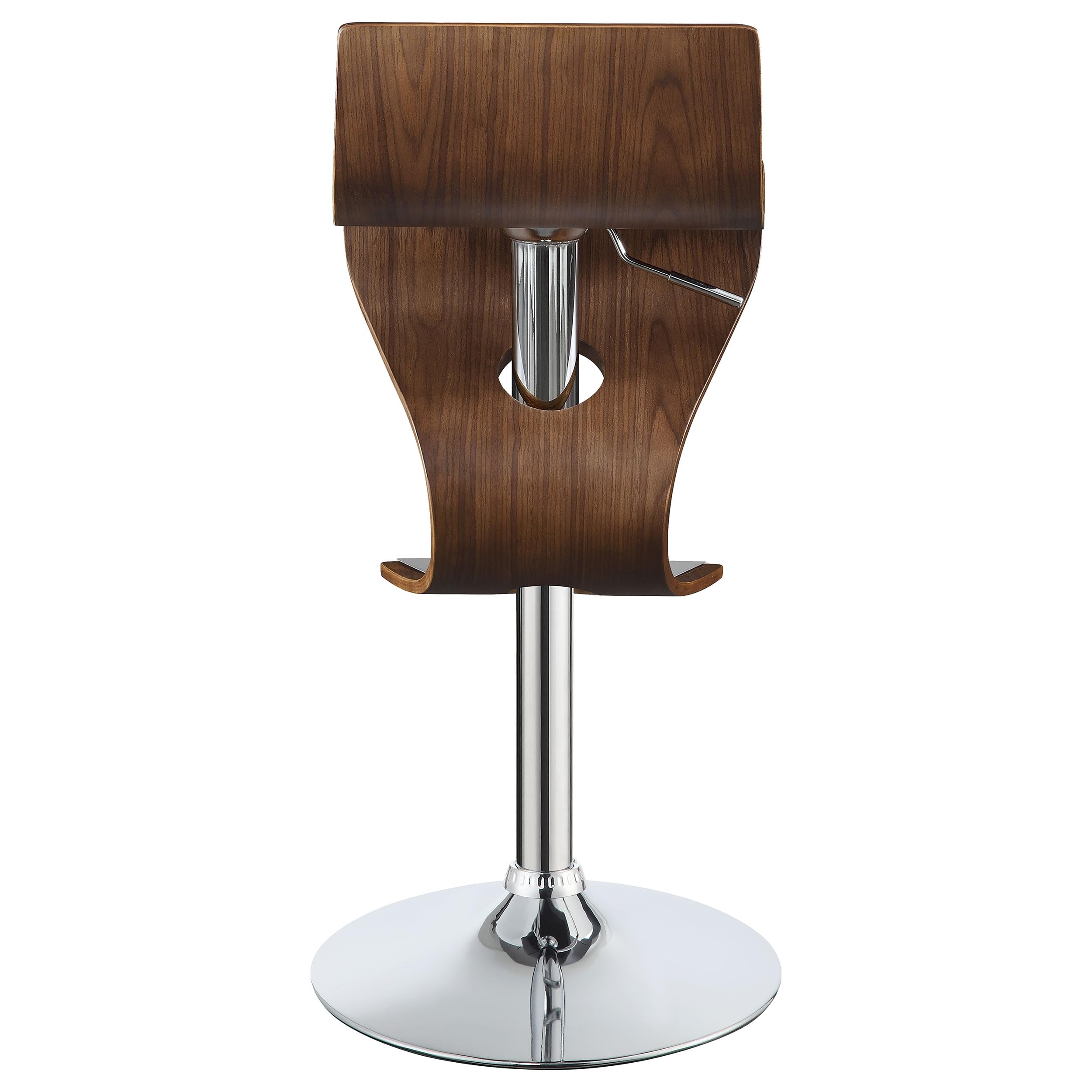 Adjustable Walnut Bar Stool with Swivel Seat - Modern Kitchen & Counter Height Stool for Home Bar, Breakfast Nook, and Restaurant Use - Coaster Furniture Model 100396