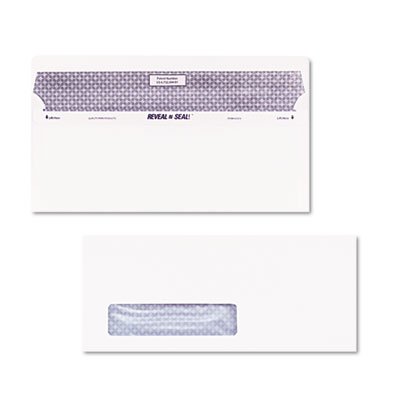 Wholesale Case of 5 - No. 10 Reveal-n-Seal Window Envelopes 4-1/8