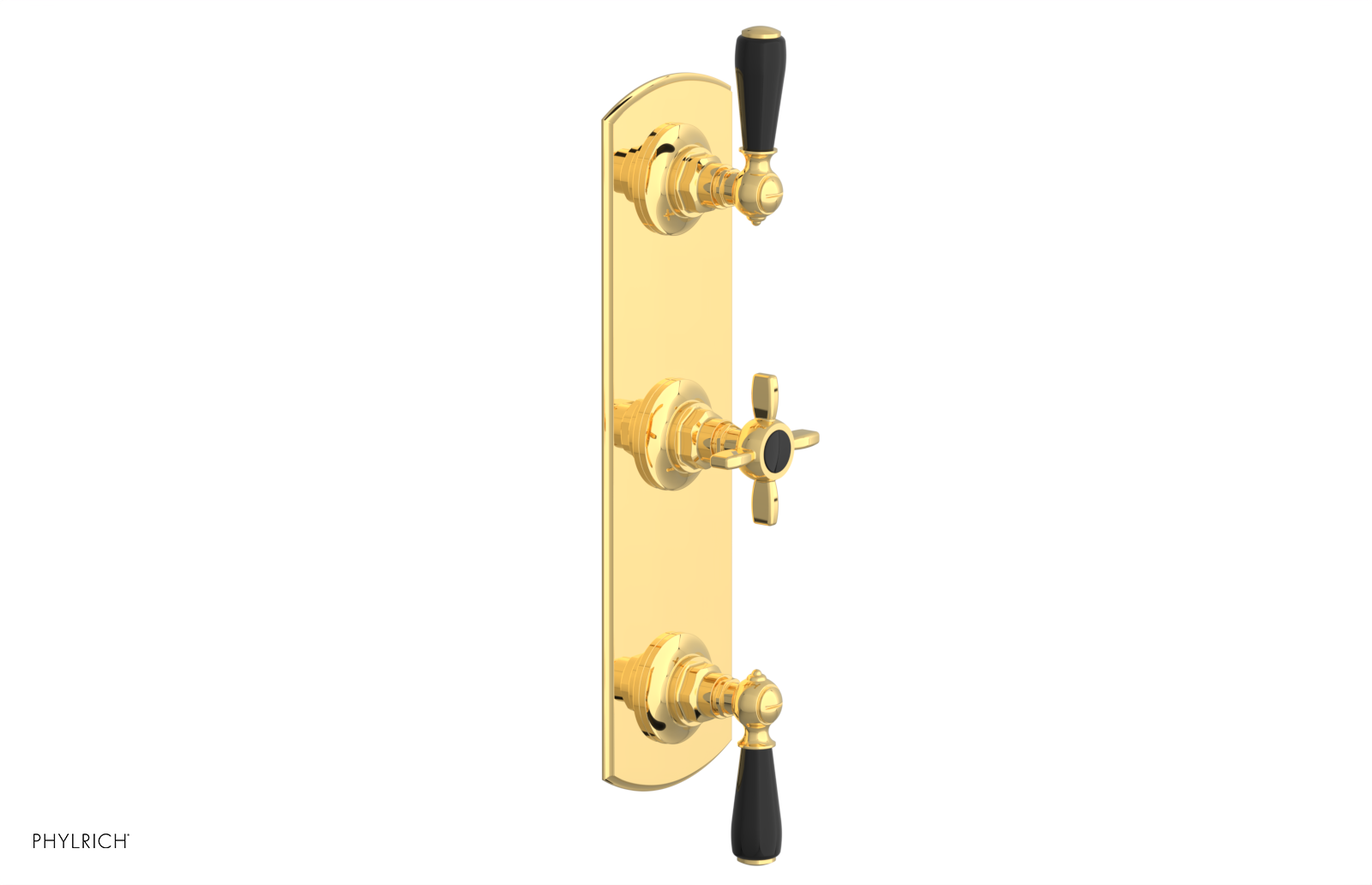 Jamestown Thermostatic Shower Valve with Dual Volume Control - Black Accents (Model 4 740) for Luxurious Bathroom Renovations & Spa-Like Shower Experience