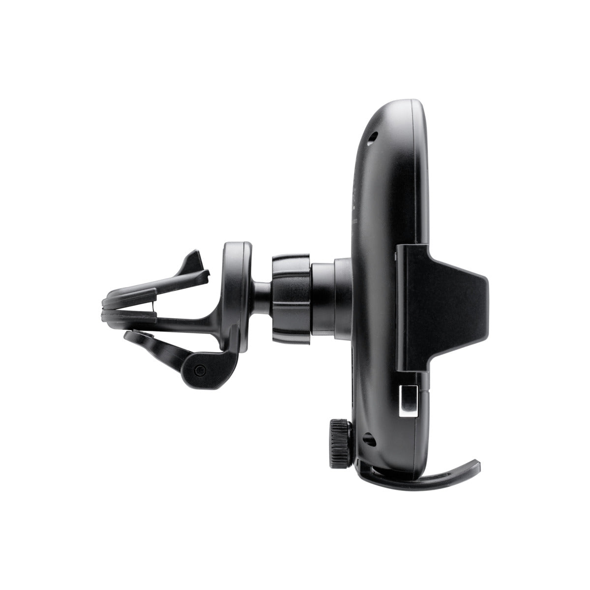 Fast Charging 15W Wireless Car Phone Mount for iPhone & Samsung - Black Vent Clip Holder for Safe & Hands-Free Driving