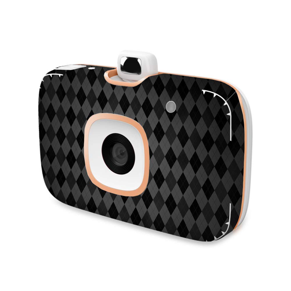 MightySkins Vinyl Decal Wrap Cover for HP Sprocket 2-in-1 Photo Printer | Black Argyle Design | Protective & Durable Skin | Easy to Apply & Remove | Made in USA | Perfect for Home, Office & Travel Use