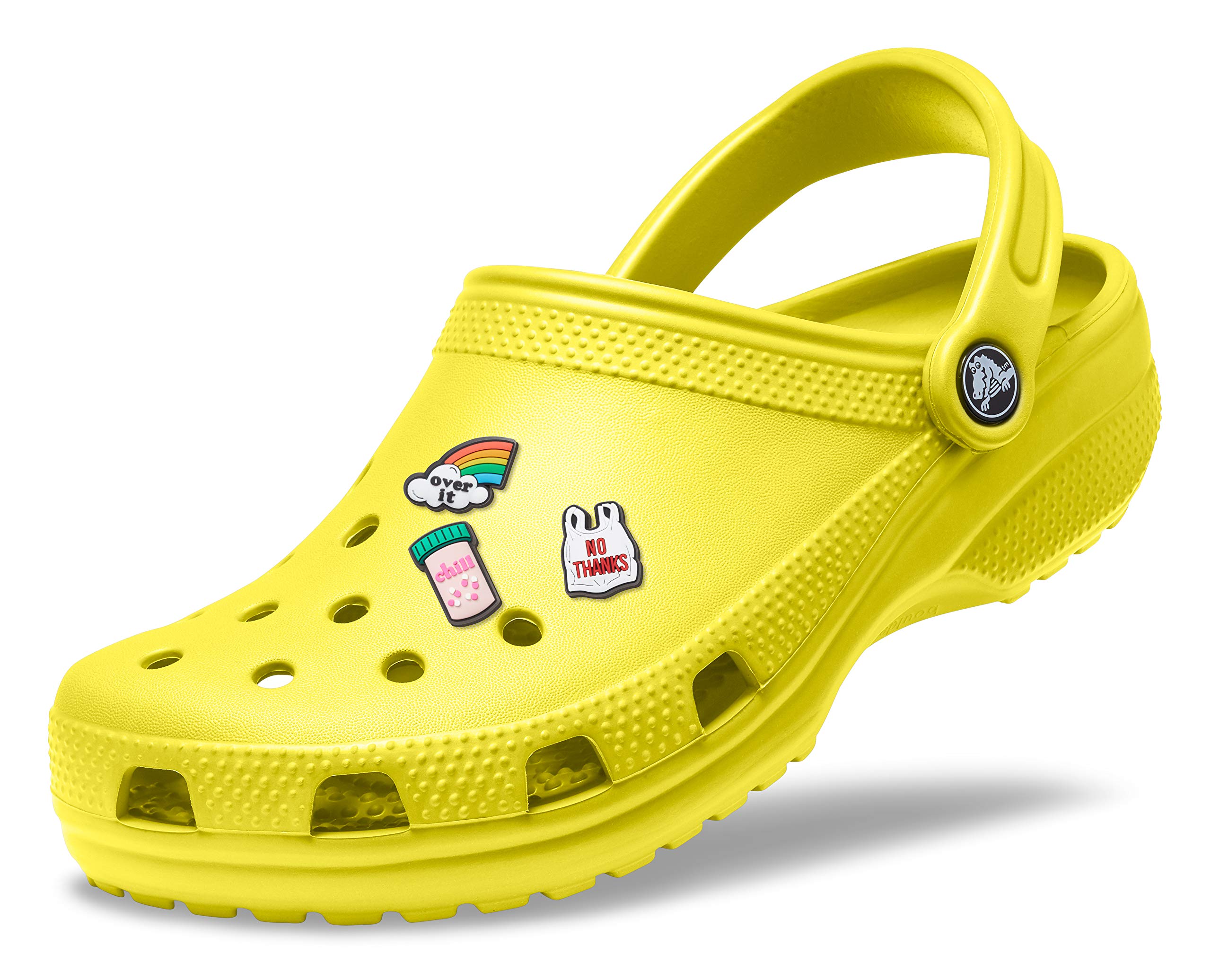 Crocs Classic Clogs for Men & Women with 3-Pack Jibbitz Charms - Comfortable Slip-On Shoes for Casual Wear, Gardening, and Beach Outings