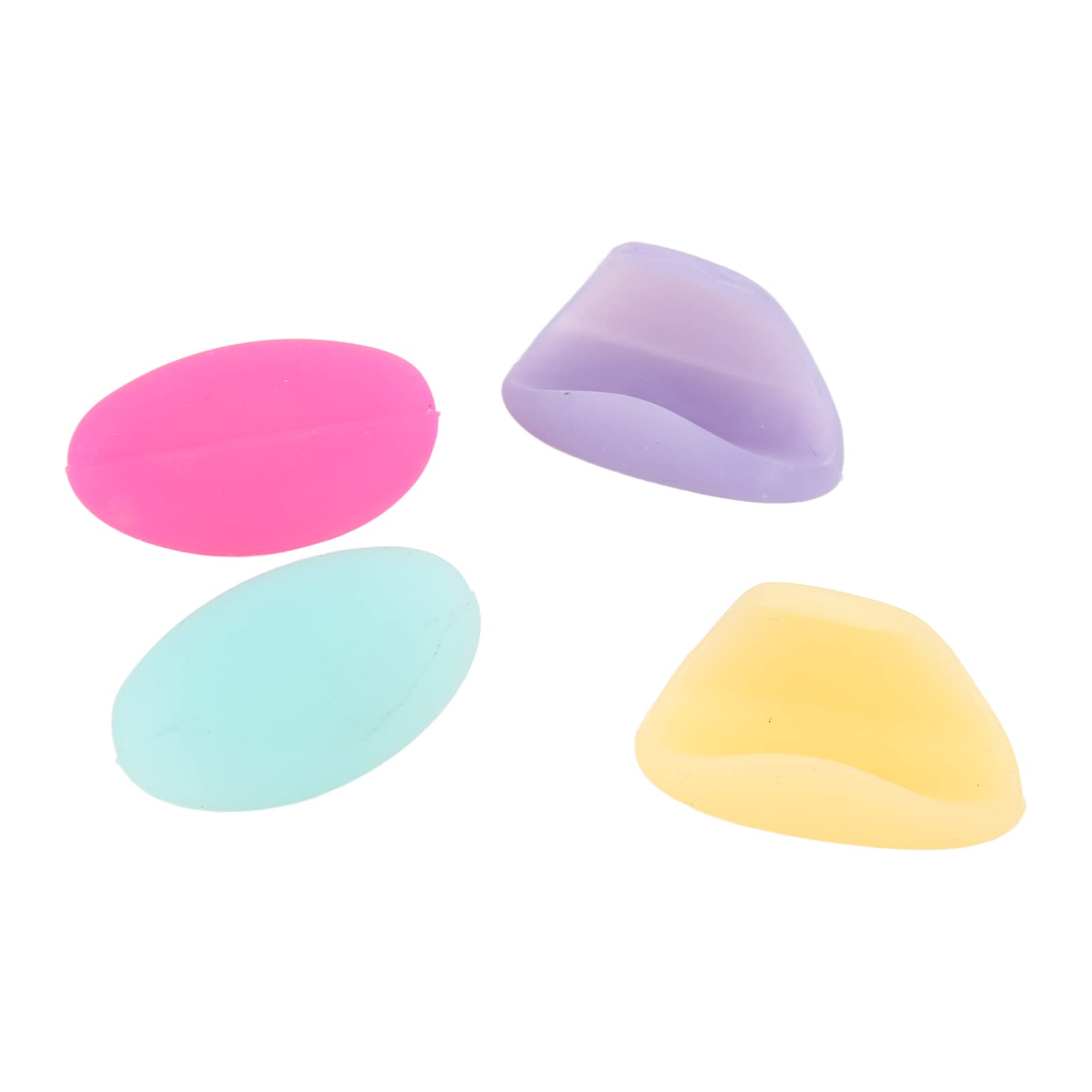 Soft Silicone Flute Thumb Rest Cushions - 4-Piece Finger Cover Set for Wind Instruments | Comfortable & Durable Flute Accessories for Practice & Performance