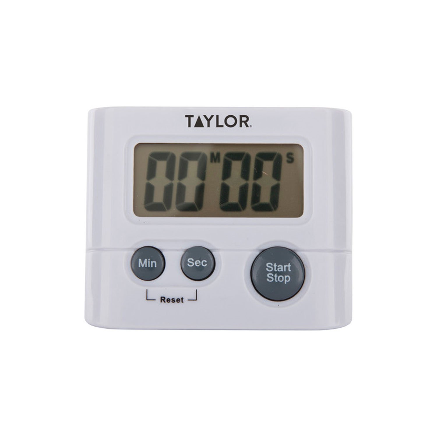 Taylor Digital Timer - Countdown & Stopwatch Function, 99 Min 59 Sec Display, White - Perfect for Kitchen Cooking, Classroom, and Fitness Workouts