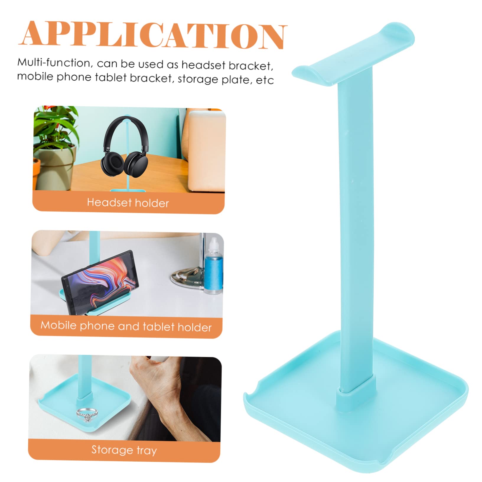 Alipis Desktop Earphone Stand Holder - Detachable Plastic Organizer for Headphones, Computer Accessories & Office Supplies - Perfect for Desk Organization, Gaming Setup & Workspace Storage