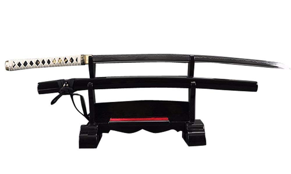 Hand Forged Full Tang Japanese Samurai Katana Sword - Authentic Carbon Steel Blade for Martial Arts Training, Cosplay & Collection