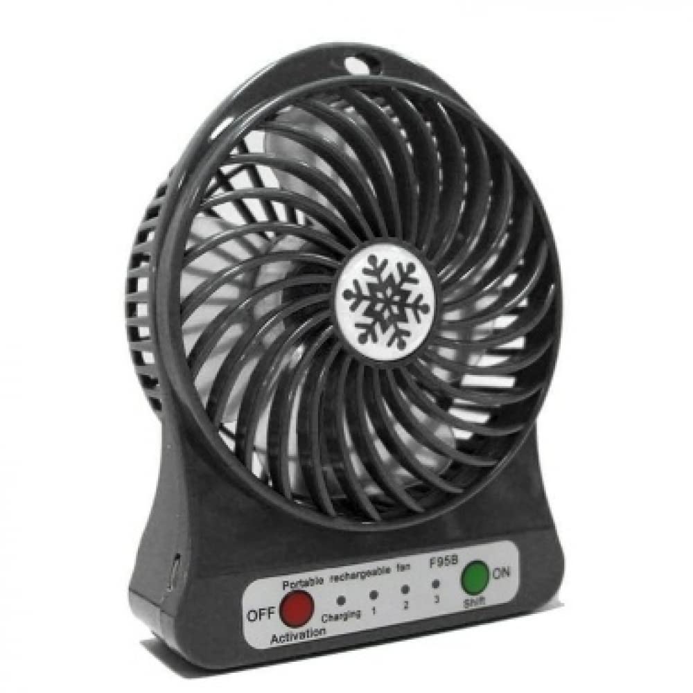 MengK LED Light Fan Electric Air Cooler - Portable Cooling Fan with 3 Speeds, Quiet Operation for Home, Office, and Bedroom Use