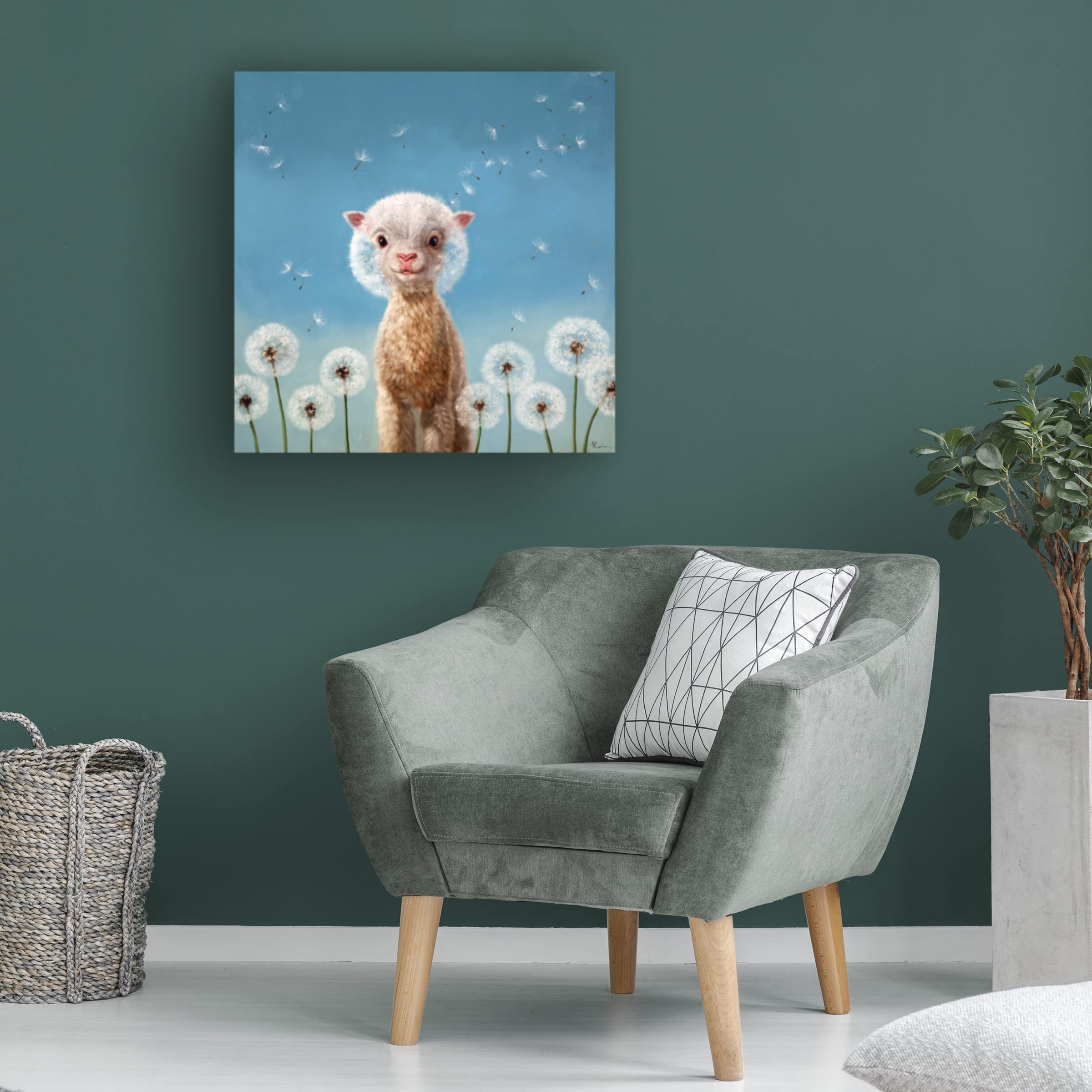 Lucia Heffernan 'Summer Wishes' Canvas Wall Art Print - Whimsical Animal Painting for Living Room, Bedroom & Office Decor
