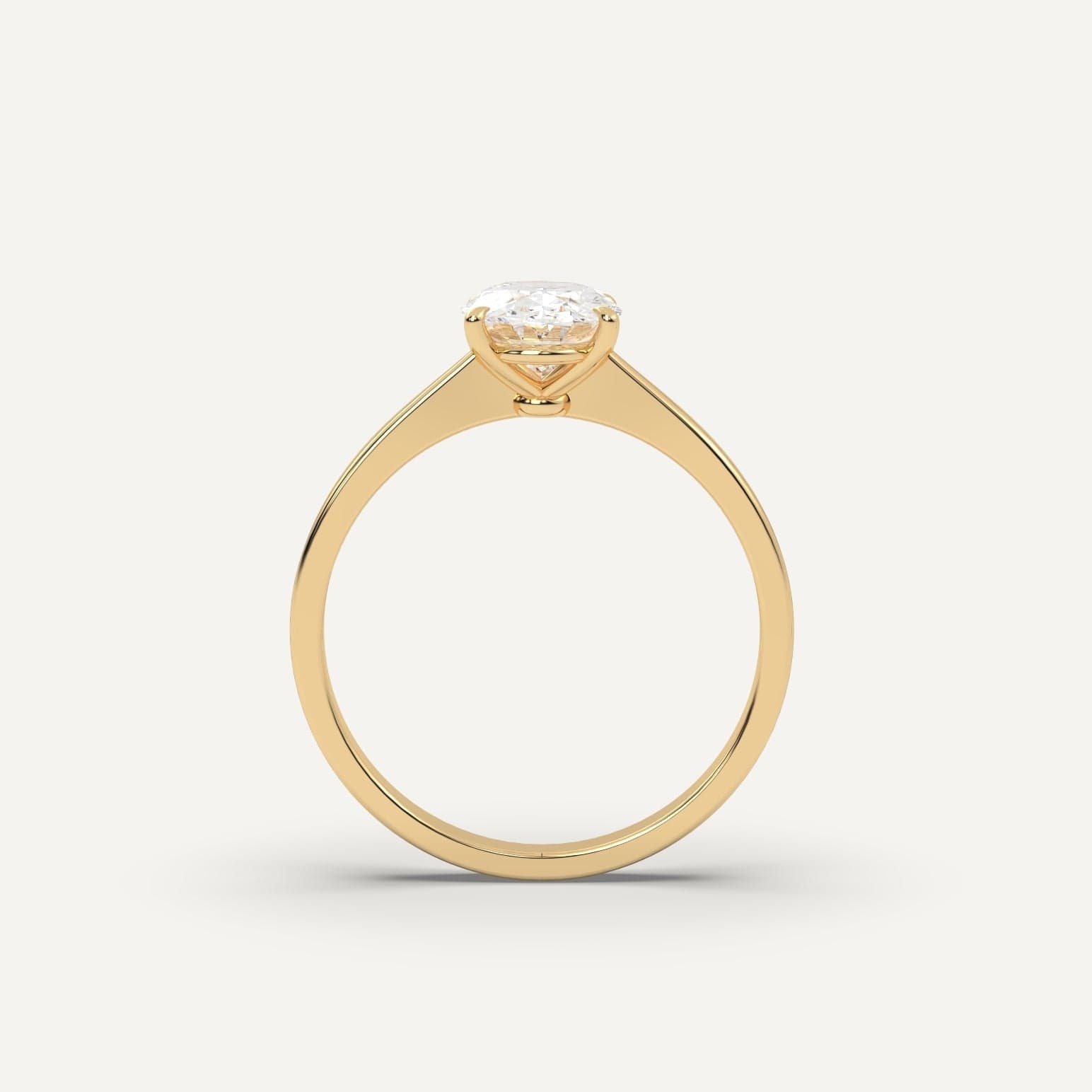 2 Carat Oval Cut Diamond Engagement Ring for Women - Elegant Solitaire Wedding Band, Perfect for Proposals, Anniversaries & Special Occasions