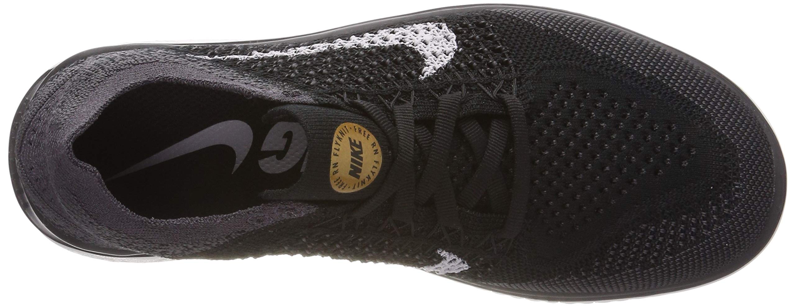 Nike Women's Free RN Flyknit Running Shoes - Black/Vast Grey/Metallic Gold - Size 5.5 B (M) - Lightweight & Breathable for Jogging, Gym Workouts & Daily Wear