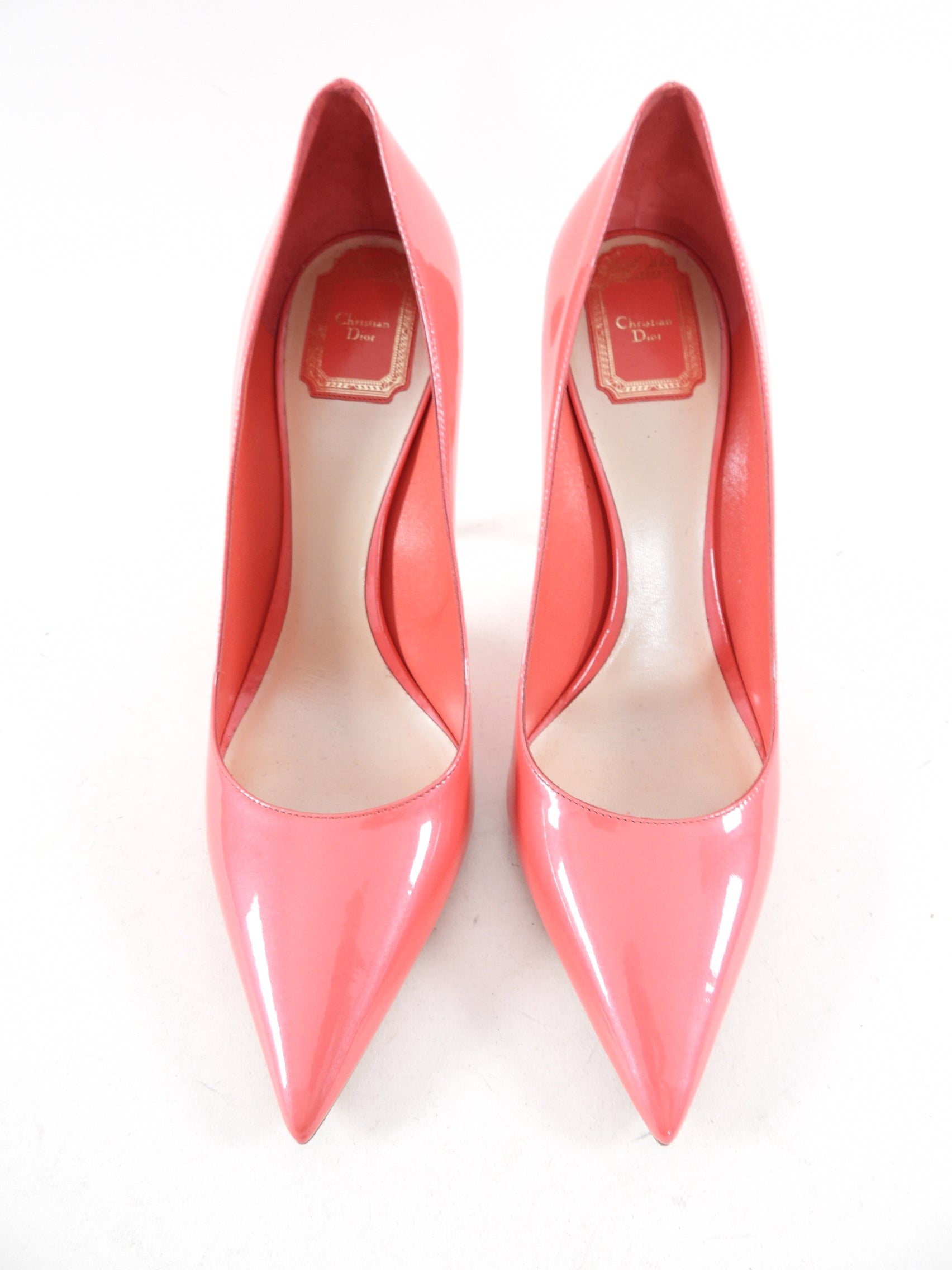 Christian Dior Pink Patent Leather Pumps Women's High Heels Size 41 - Perfect for Weddings, Parties & Formal Events