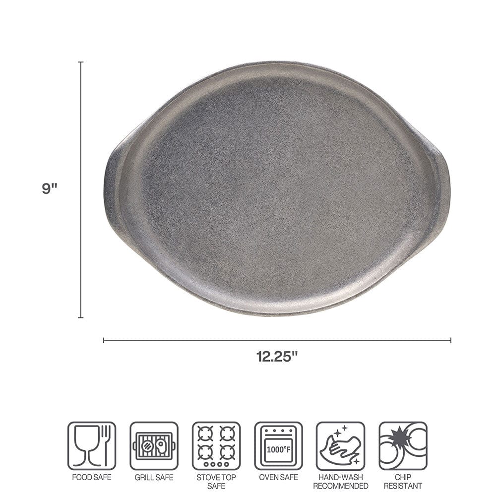 Premium Stainless Steel Flat Grill Pan - Non-Stick BBQ Griddle for Steak, Burgers & Pancakes - Perfect for Indoor & Outdoor Cooking, Camping & Backyard BBQs