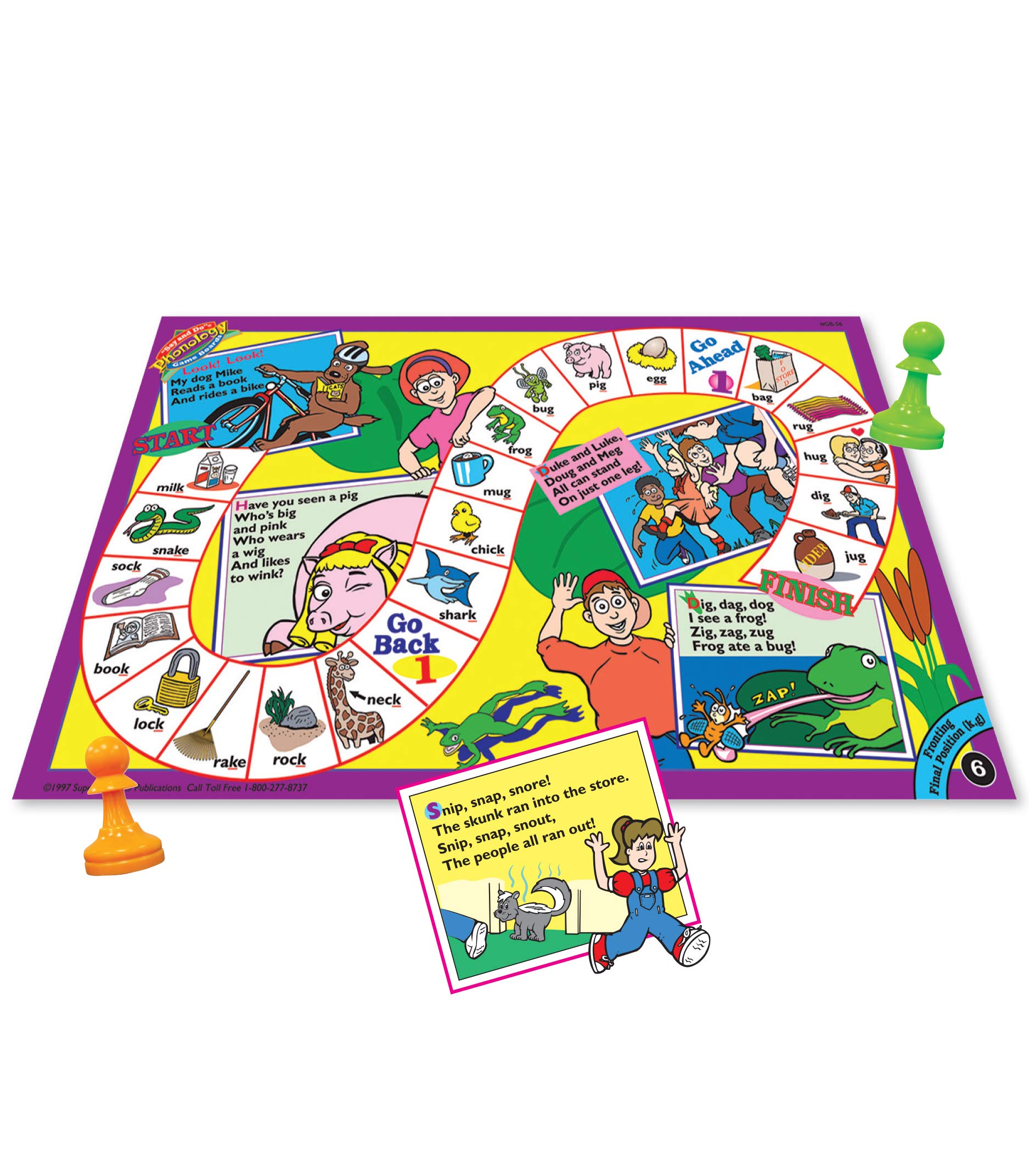 Super Duper Publications | Say and Do® Phonology Games for Kids | Speech Therapy & Educational Learning Resources for Children | Classroom & Homeschool Activities