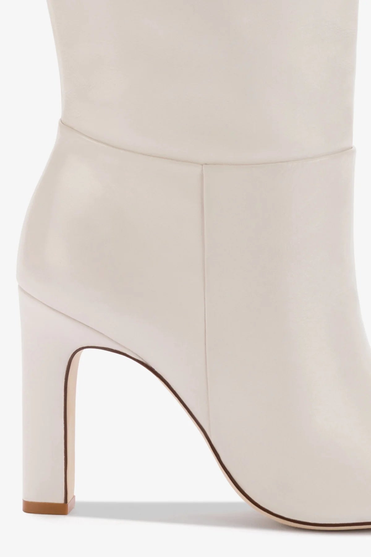 Ivory Leather Cindy Boots - Women's Fashion Ankle Boots for Casual Wear & Outdoor Walking