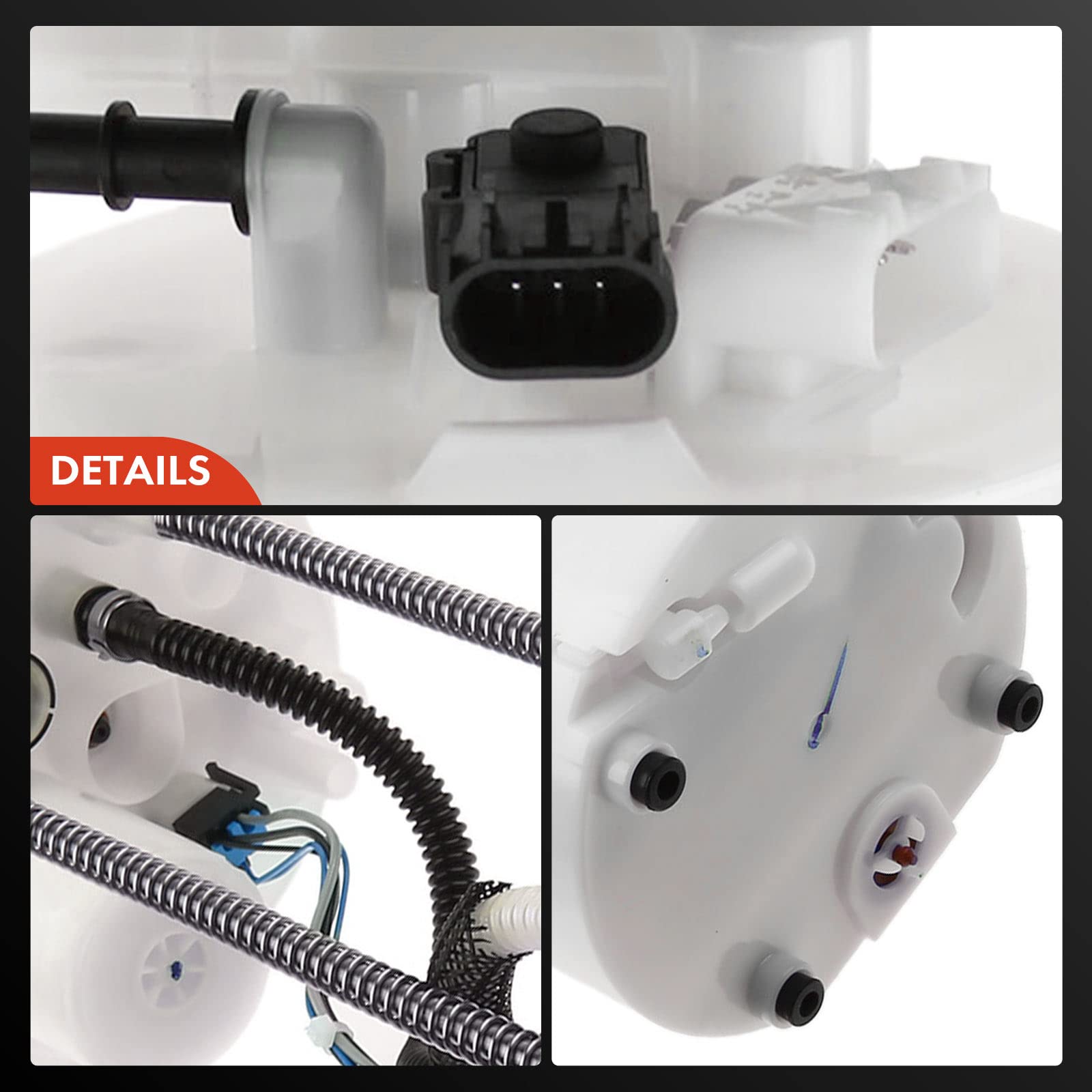 Premium Electric Fuel Pump Module Assembly with Pressure Sensor - Compatible with 2014-2018 Chevy Silverado 1500 & GMC Sierra 1500 (4.3L 5.3L, 97.8
