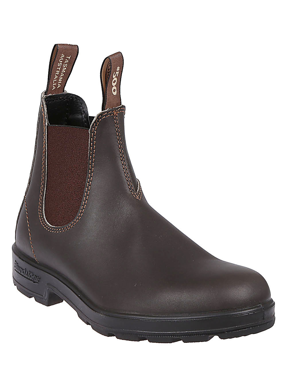 Blundstone Brown Leather Chelsea Boots for Men & Women - Comfortable Slip-On Ankle Boots for Work, Hiking & Outdoor Activities
