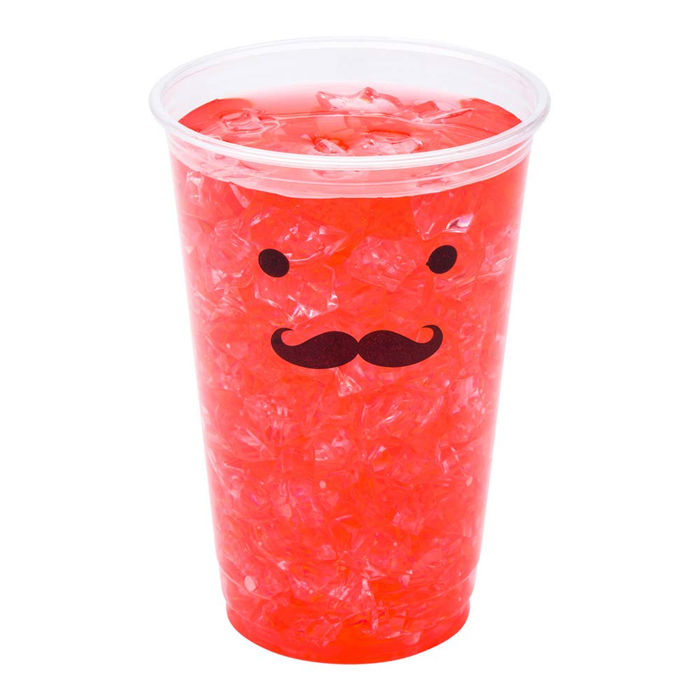 Restaurantware Visage 16oz Clear PET Plastic Cold Drink Cups (1000 Pack) - Disposable Party Cups with Monsieur Mustache Design for Birthday Parties, Weddings & Events | Perfect for Iced Coffee, Smoothies & Cocktails