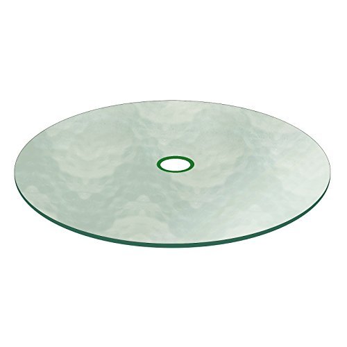 42 Inch Round Clear Glass Table Top for Outdoor Patio - Tempered Safety Glass, Durable & Weather Resistant - Perfect for Dining, Lounging, and Entertaining