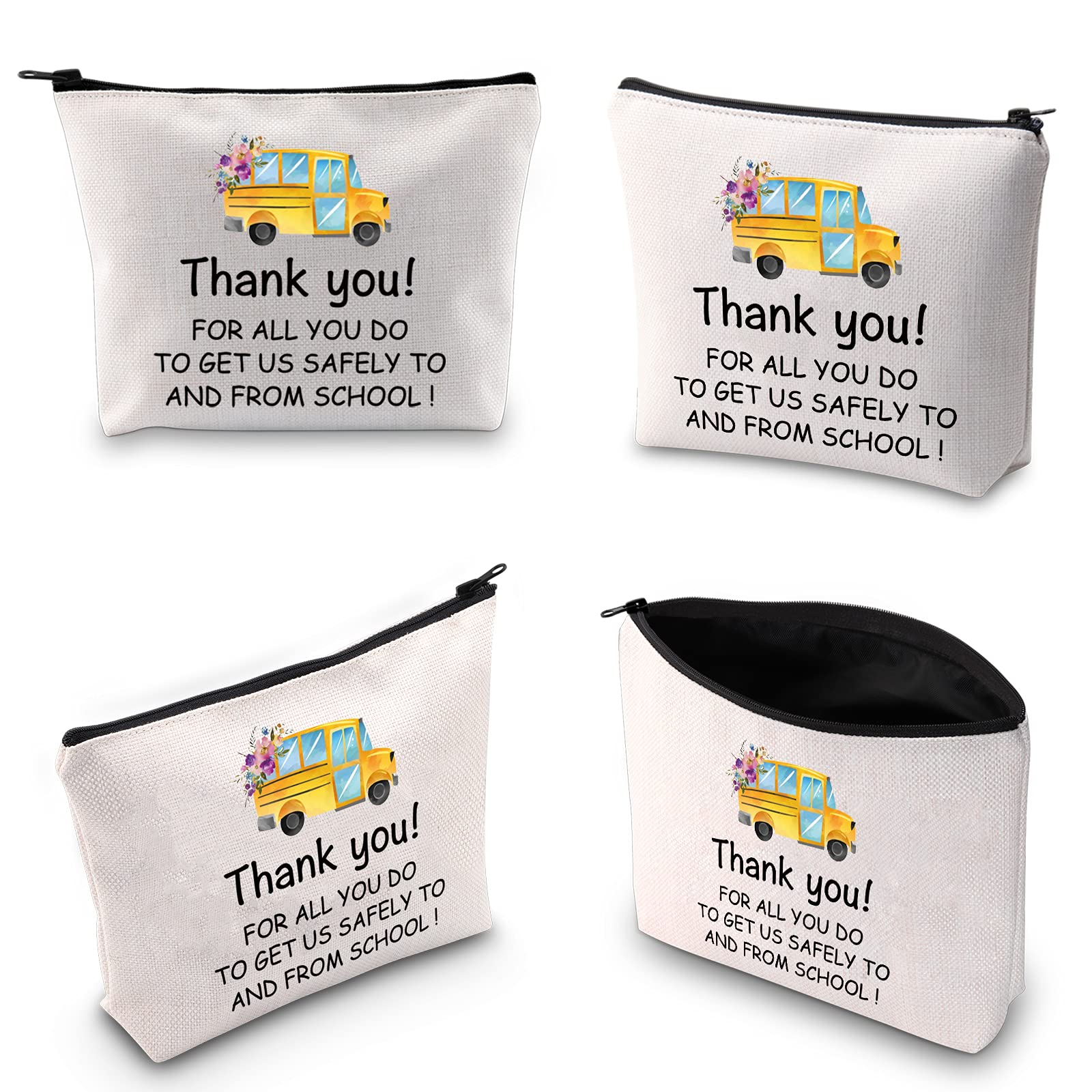 TOBGBE Bus Driver Gift - Makeup Bag for Retirement & Appreciation - Safe Travel Essential
