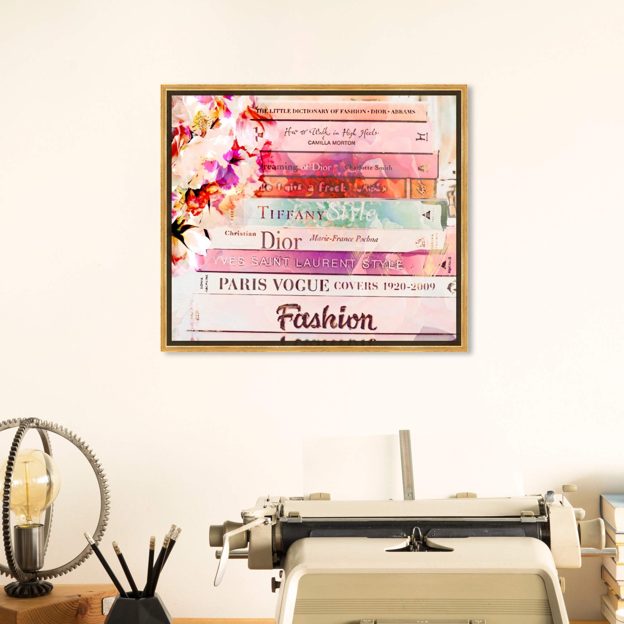 Romantica Spring Pink Framed Wall Art Canvas Print - 24x20 Inches - Fashion & Glam Home Décor by Oliver Gal Artist Co. - Perfect for Living Room, Bedroom & Office Decor