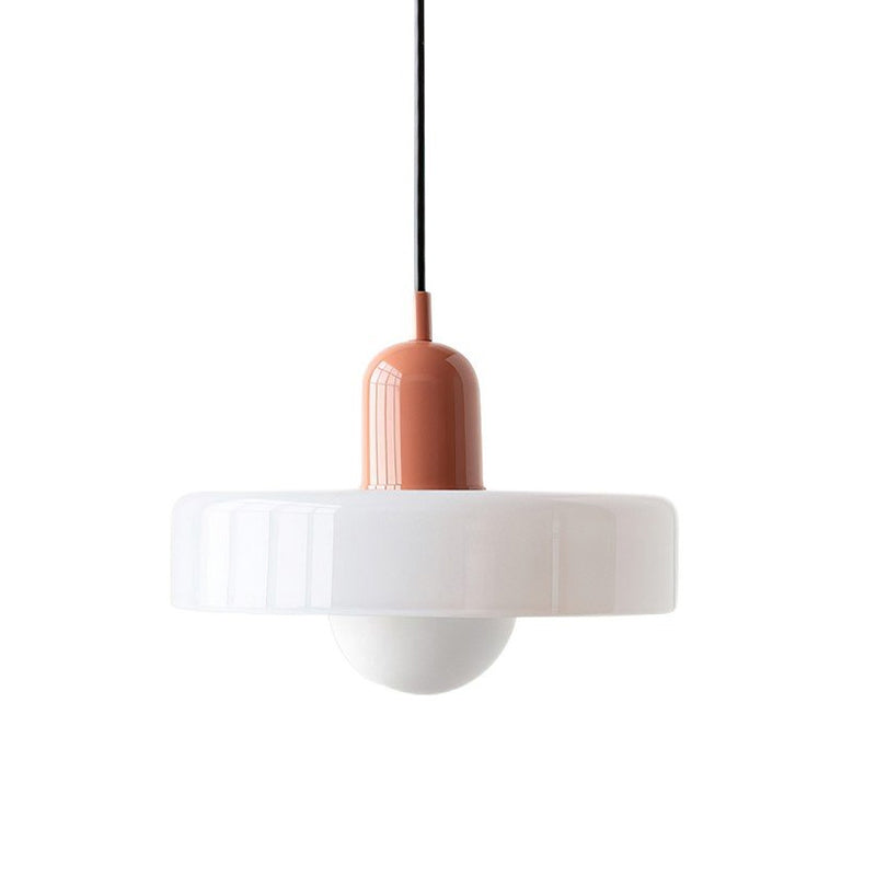 Modern Disc Orb Pendant Light Fixture - Sleek Minimalist Ceiling Lighting for Dining Room, Kitchen, Bedroom & Living Room Decor